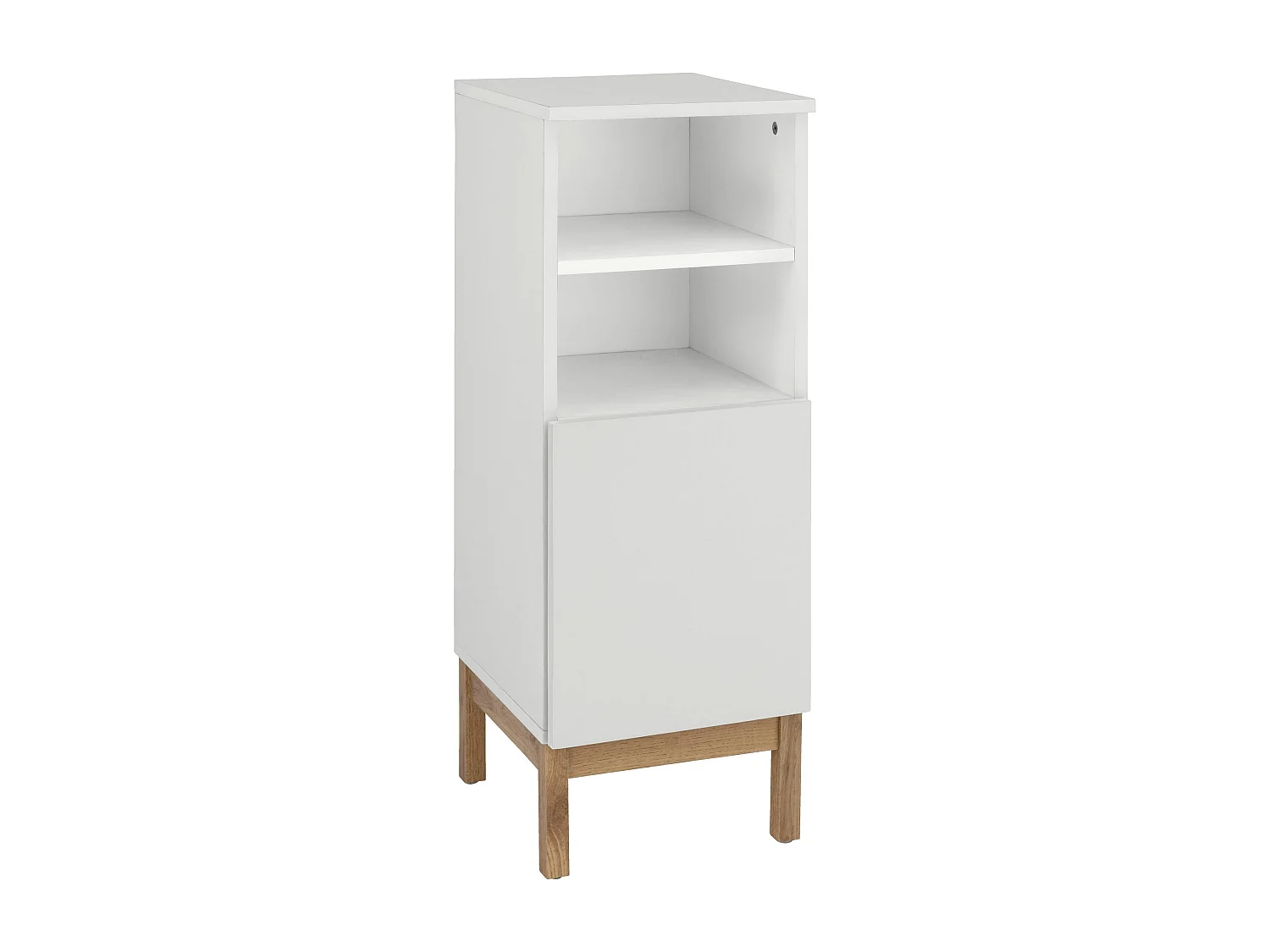 Mueble con 1 puerta en aglomerado blanco