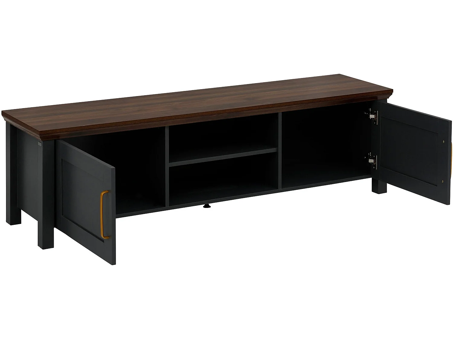 Marion | Lowboard avec 2 portes en MDF gris