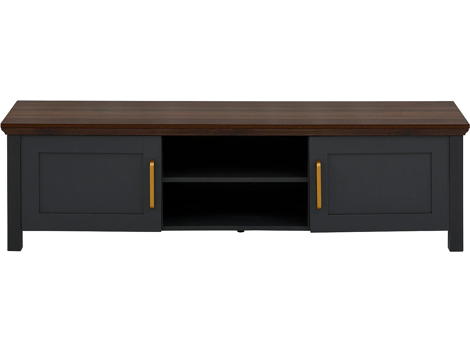 Marion | Lowboard avec 2 portes en MDF gris