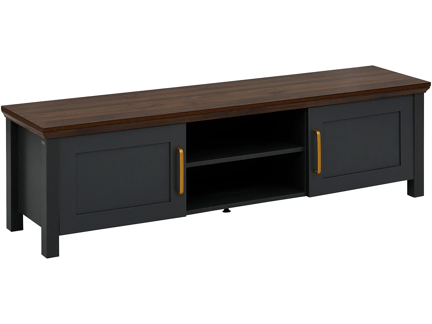 Marion | Lowboard avec 2 portes en MDF gris