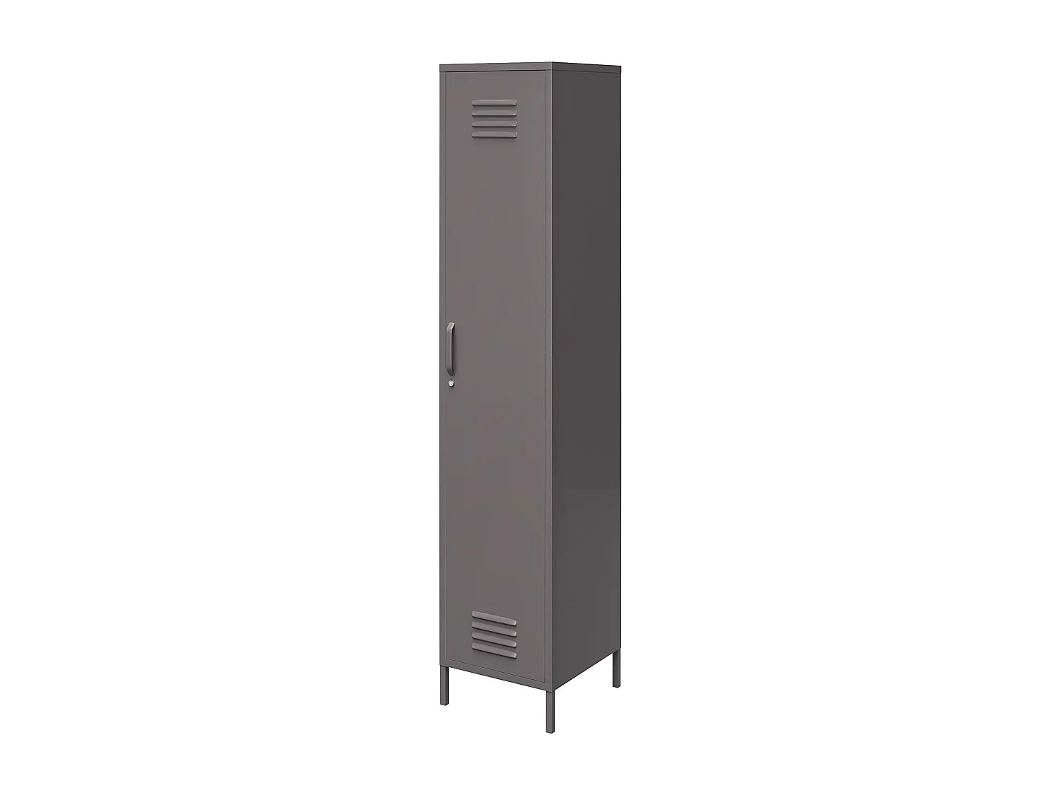 Mueble con 1 puerta en metal gris grafito