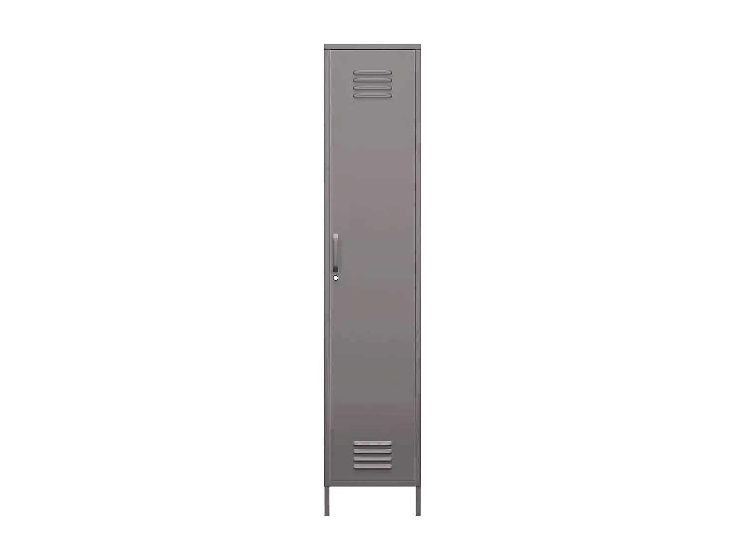 Bradford | Armoire 1 porte en métal gris graphite