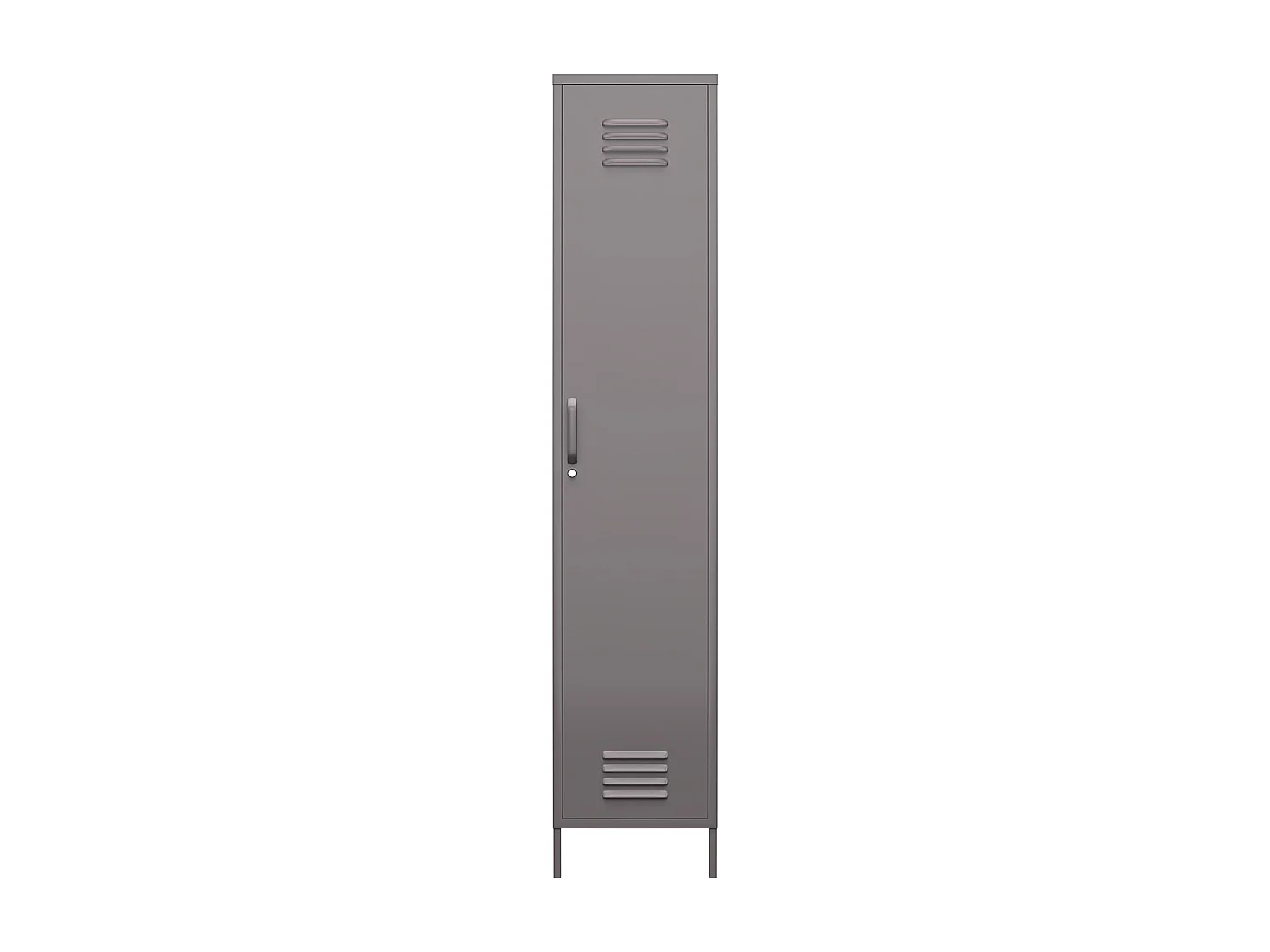 Bradford | Armoire 1 porte en métal gris graphite