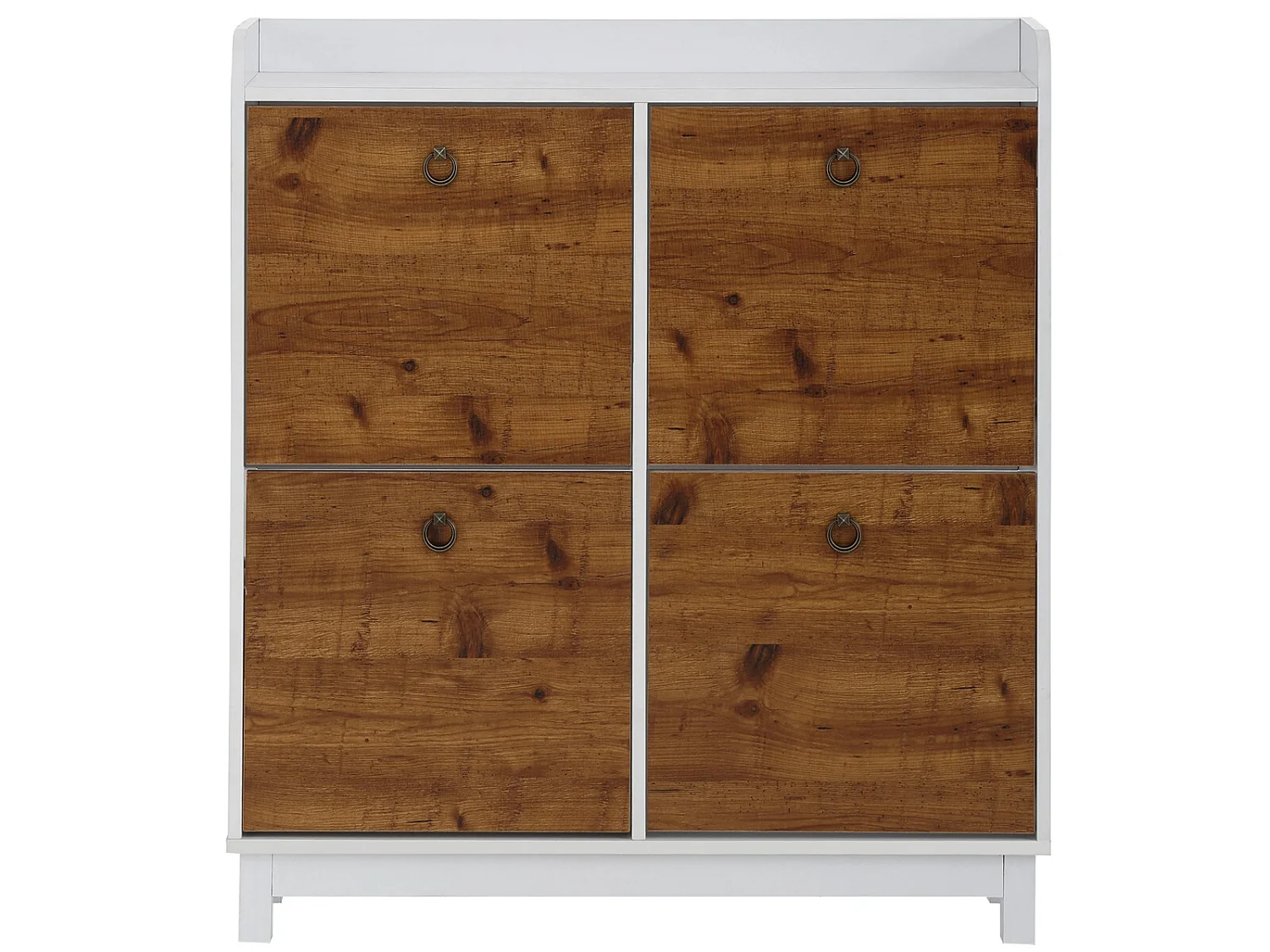 Lareira com 2 portas de aglomerado preto