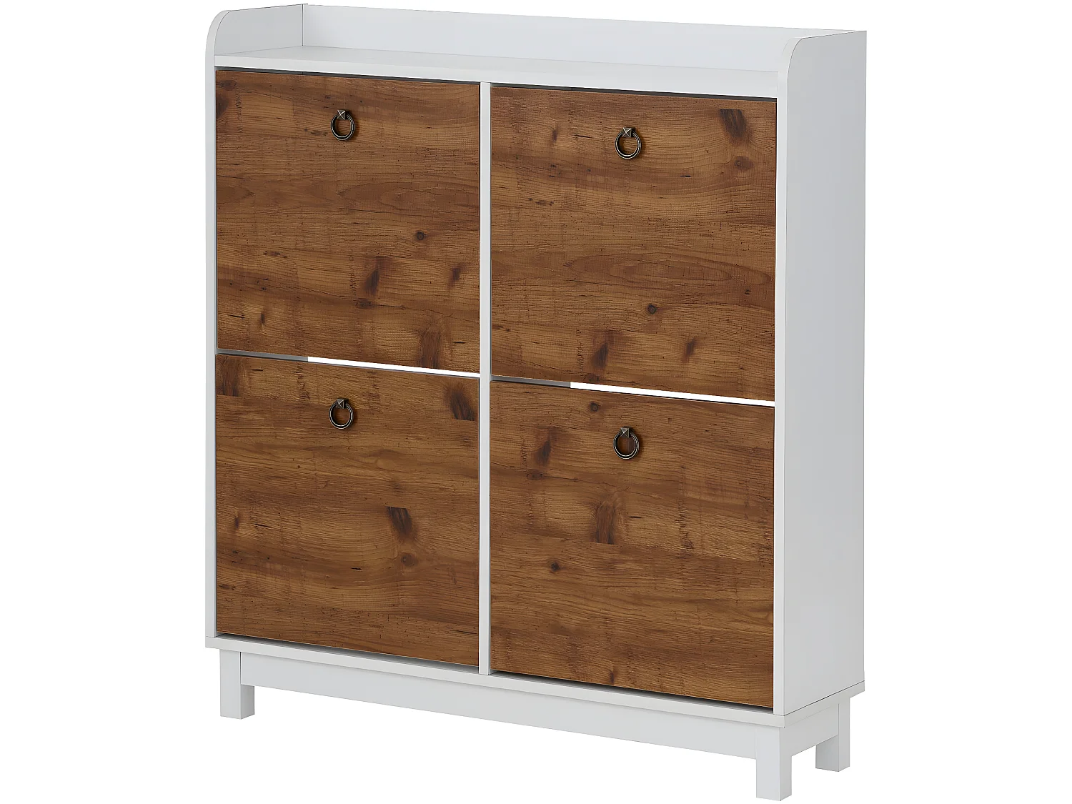 Lareira com 2 portas de aglomerado preto