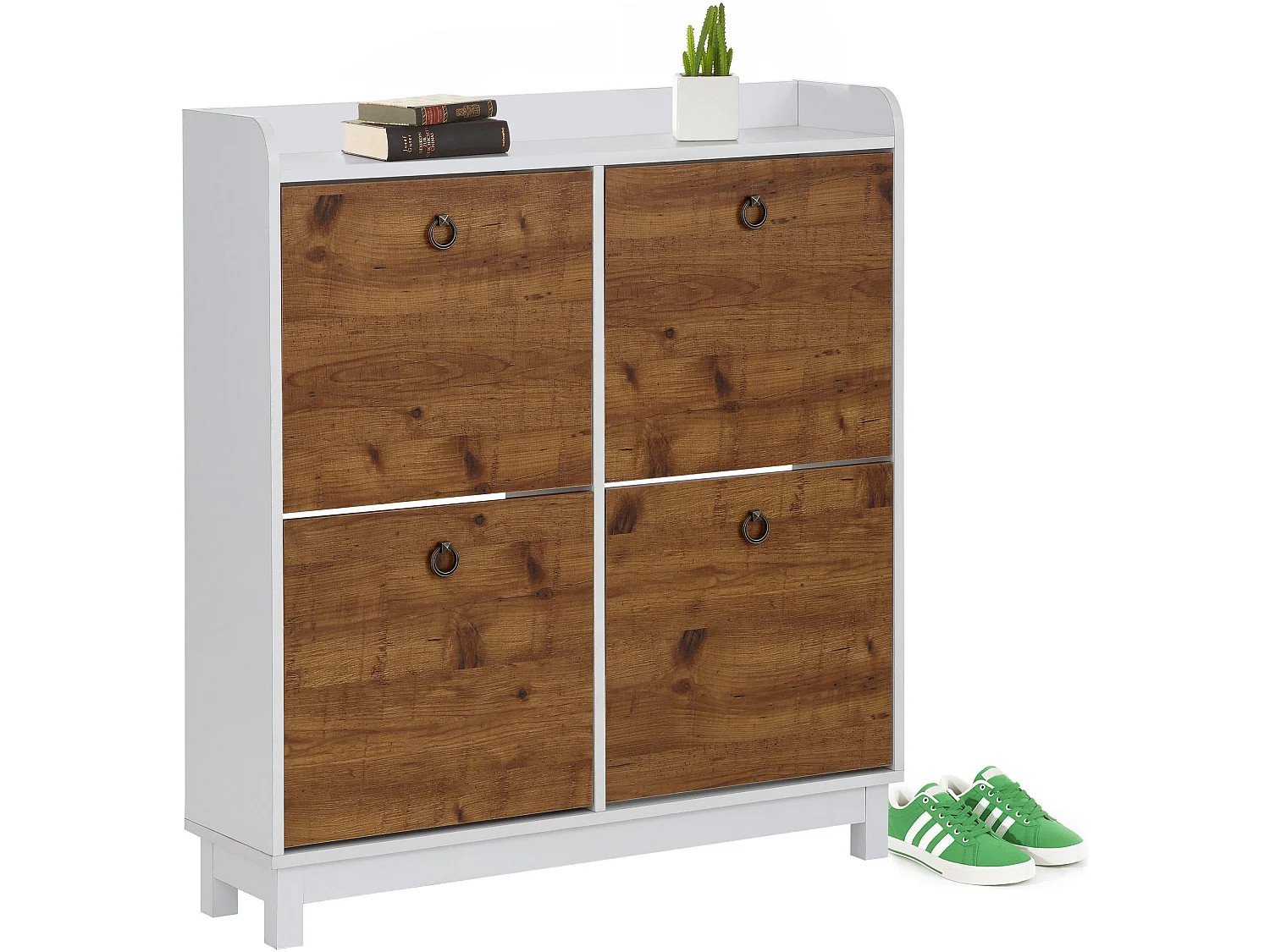 Lareira com 2 portas de aglomerado preto