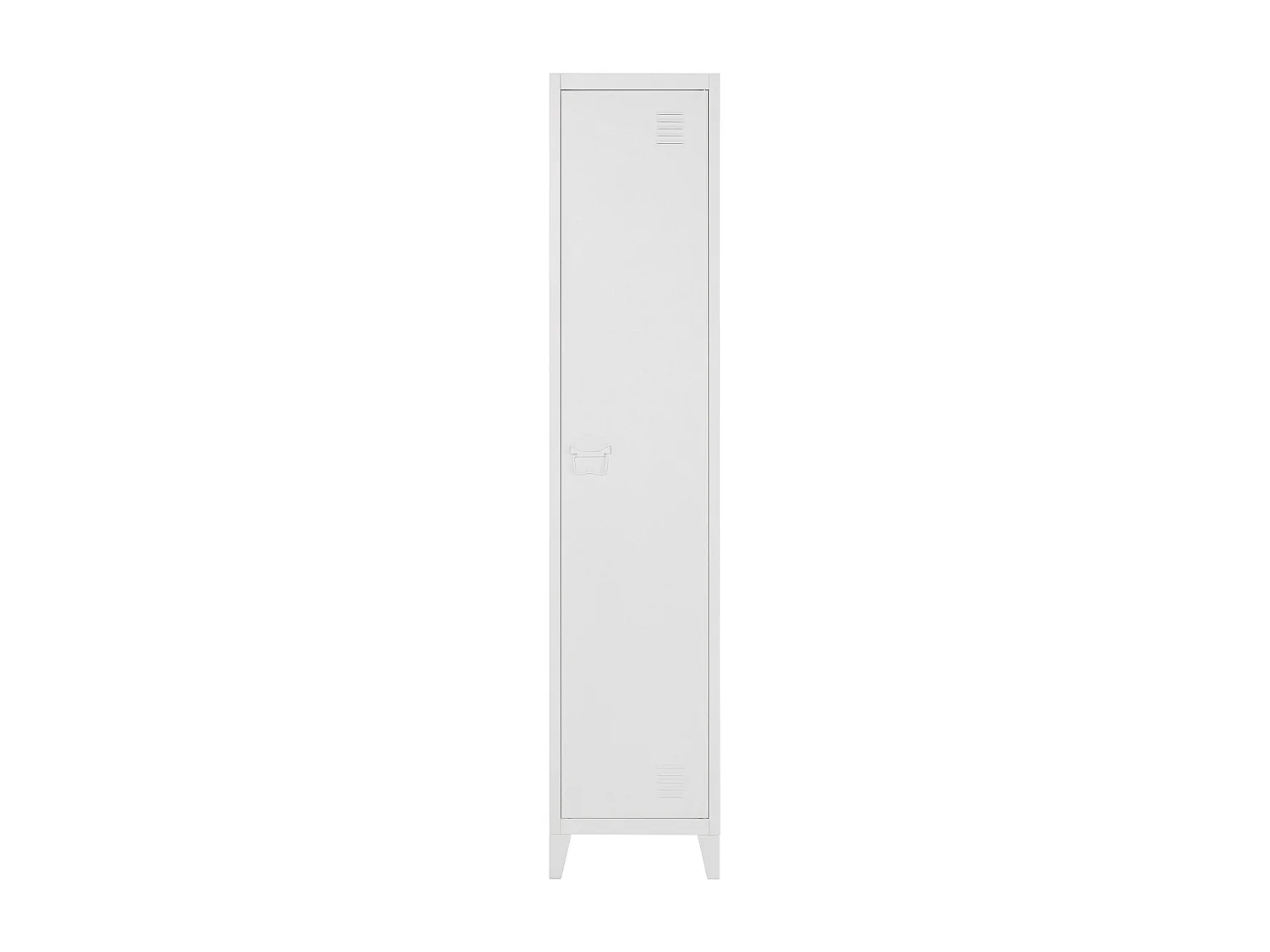 Mueble con 1 puerta en metal blanco