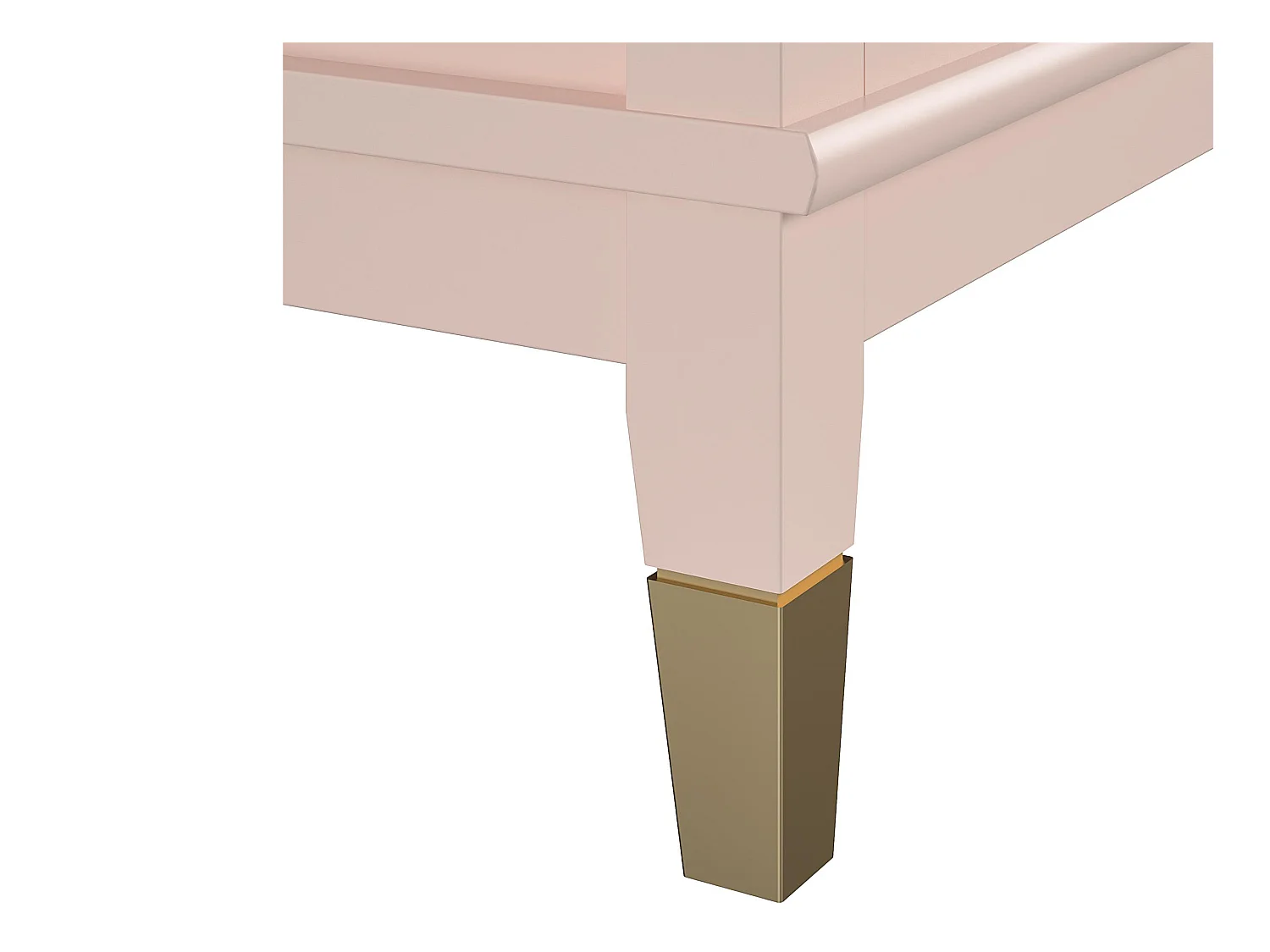 Kommode mit 6 Schubladen in MDF rosa