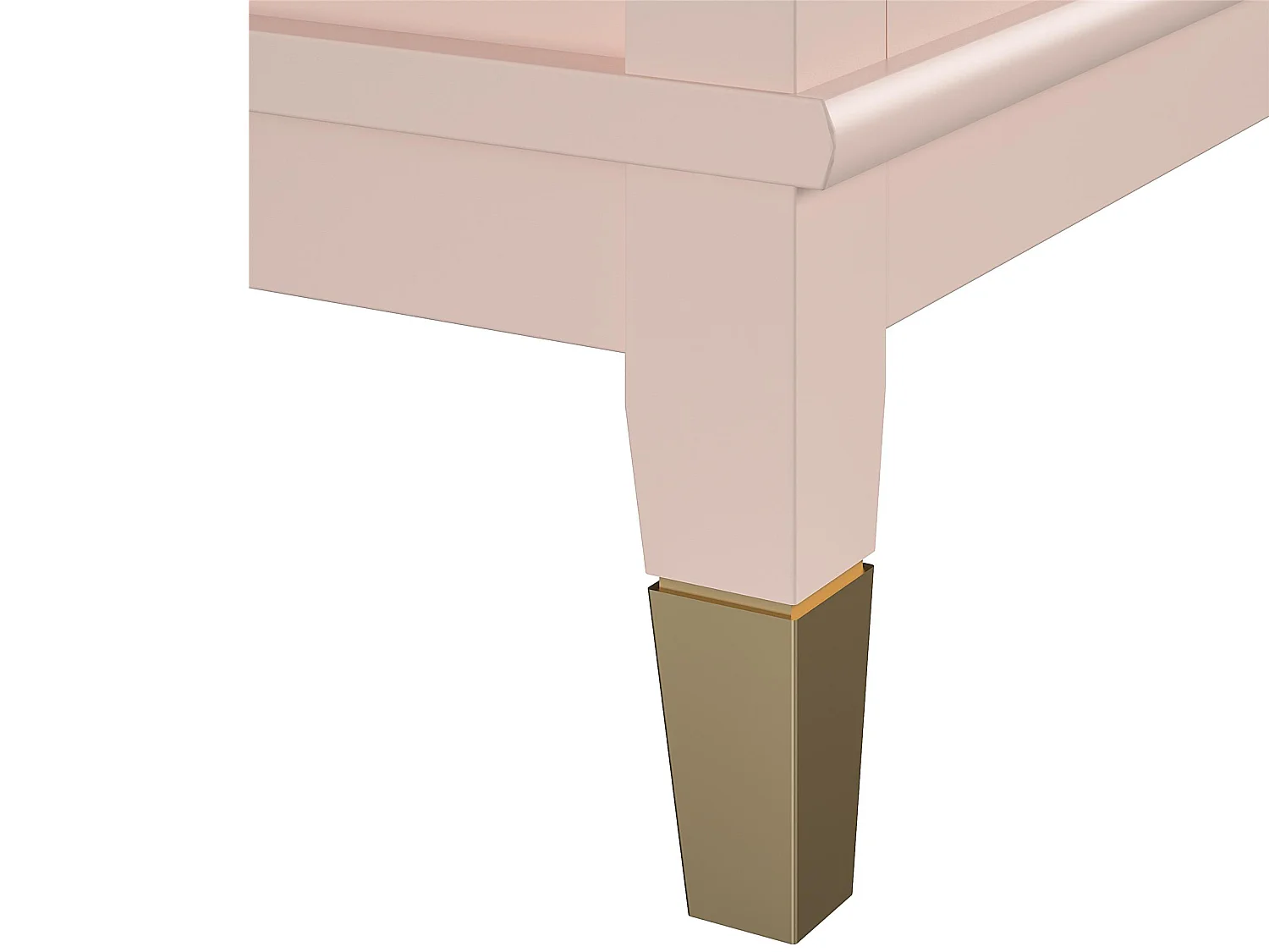 Kommode mit 6 Schubladen in MDF rosa