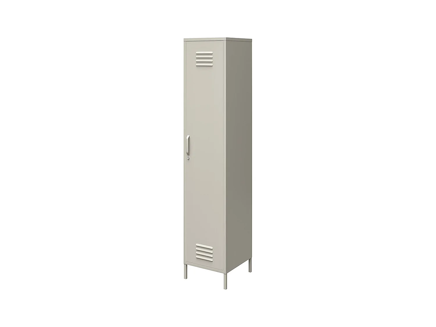 Bradford | Armoire 1 porte en métal taupe