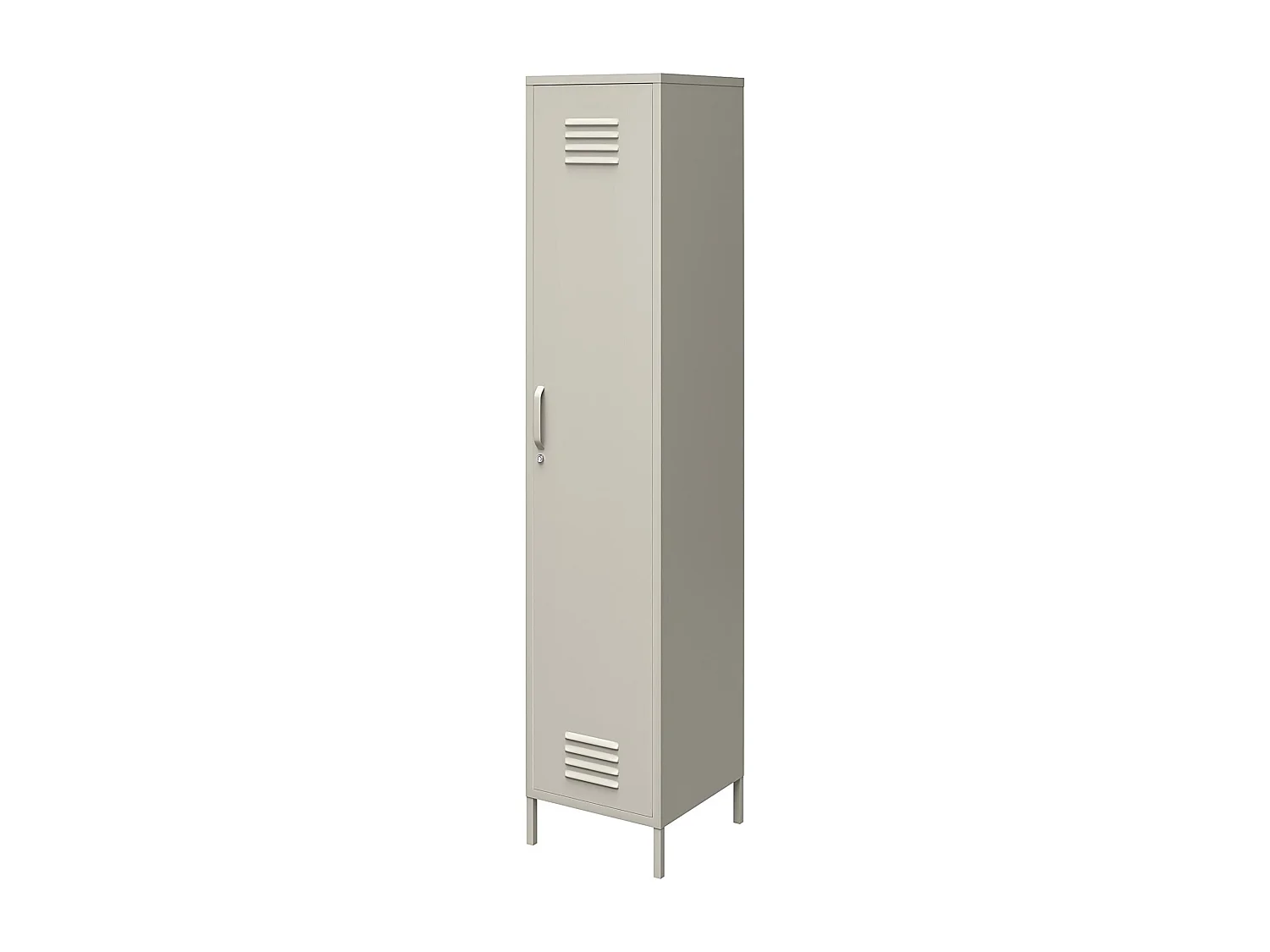 Bradford | Armoire 1 porte en métal taupe