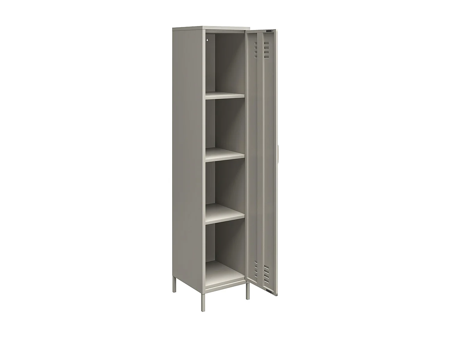 Bradford | Armoire 1 porte en métal taupe