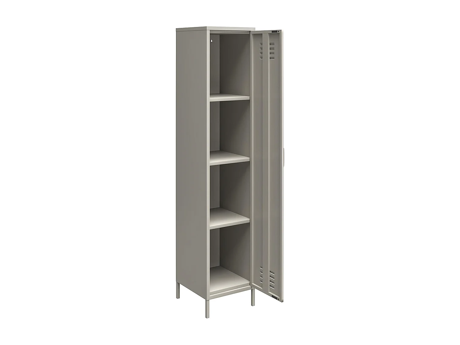 Bradford | Armoire 1 porte en métal taupe