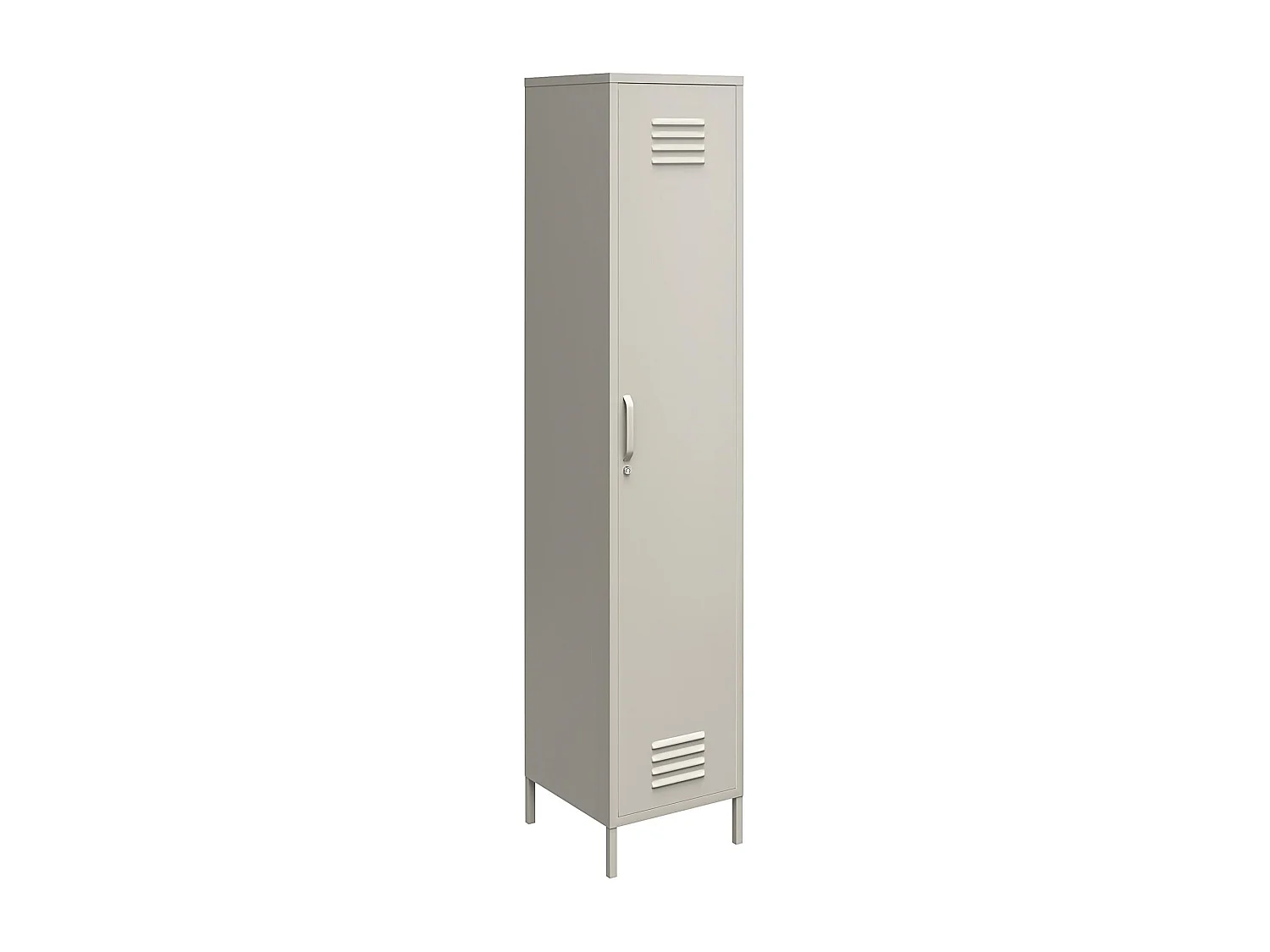 Bradford | Armoire 1 porte en métal taupe