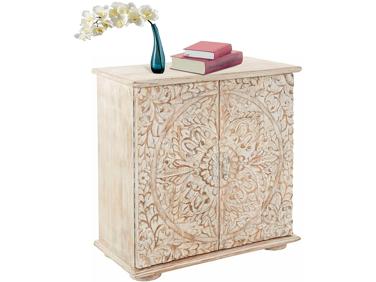 Salim | Buffet 2 portes en bois de manguier marron