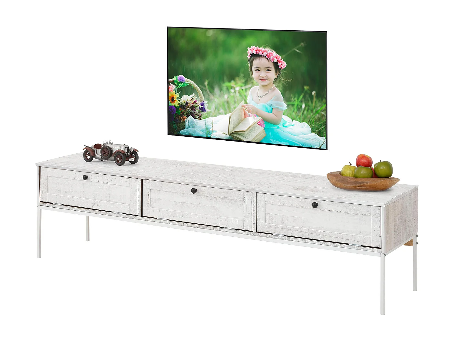 Anita|Armoire en pin blanc