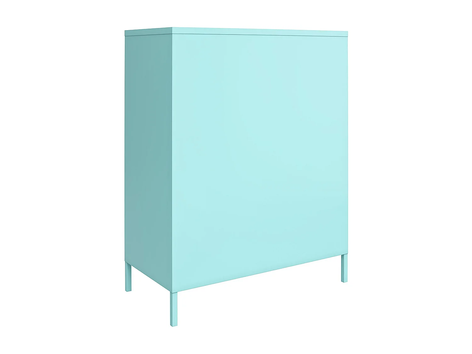 Mueble con 2 puertas en metal menta