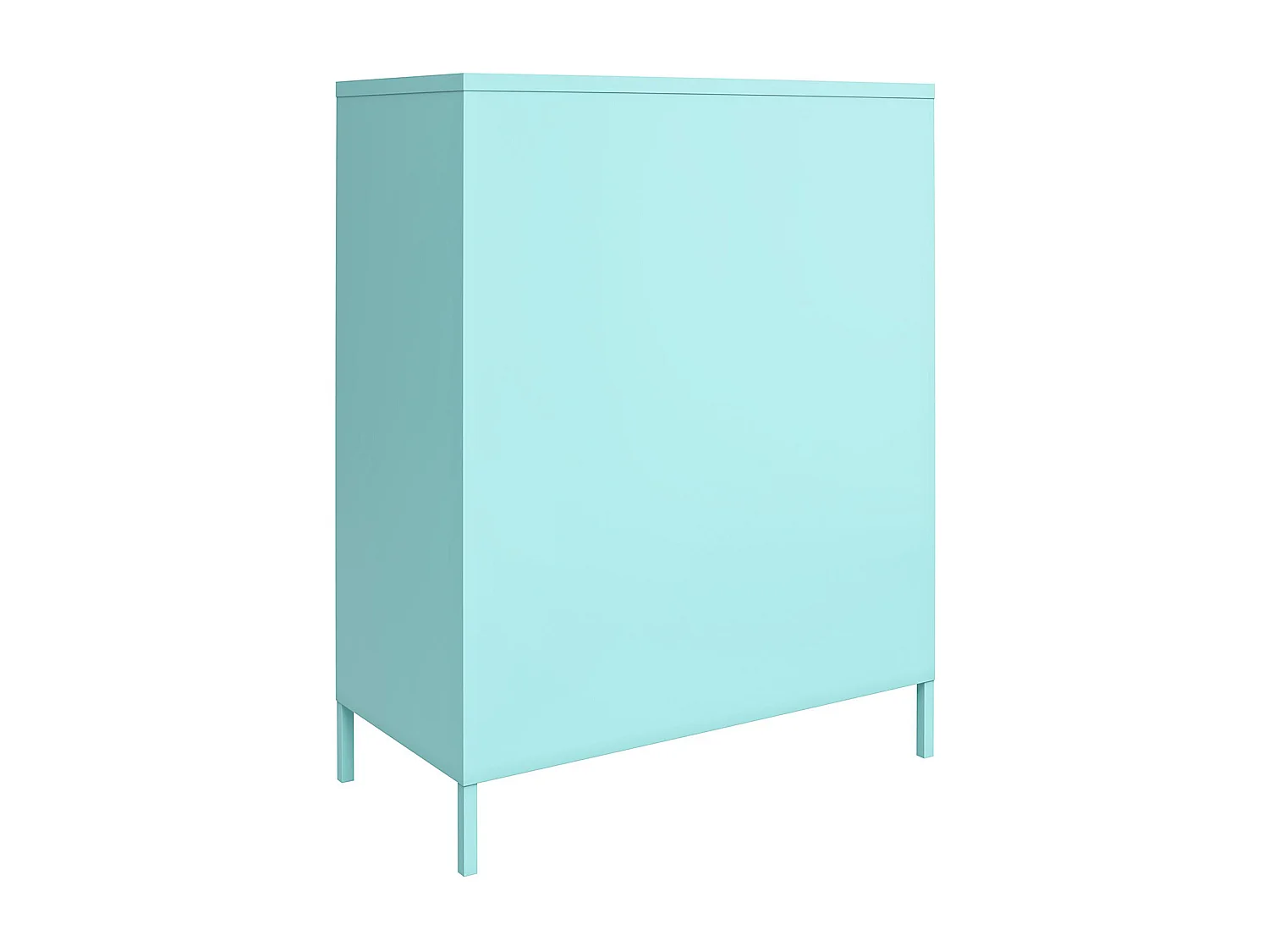 Mueble con 2 puertas en metal menta