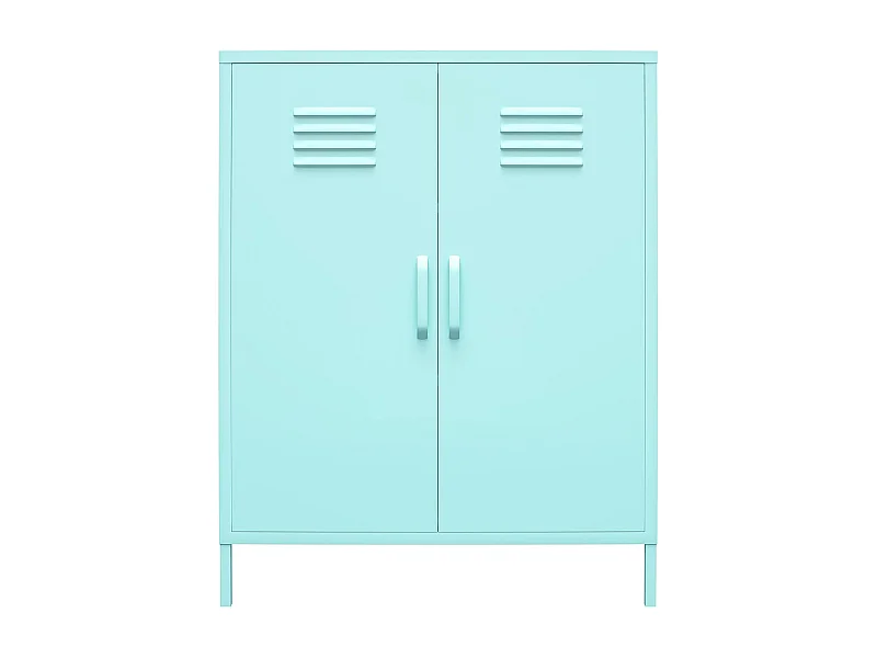 Cache | Armoire à 2 portes en métal menthe