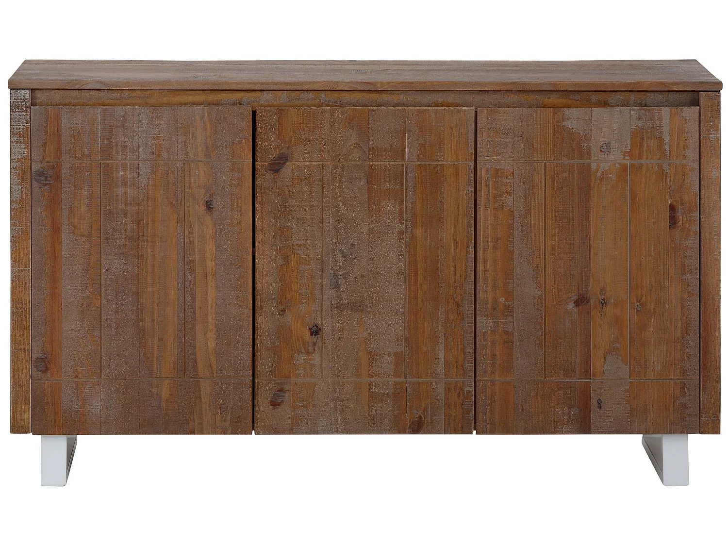 Sideboard mit 3 Türen in Kiefer, braun