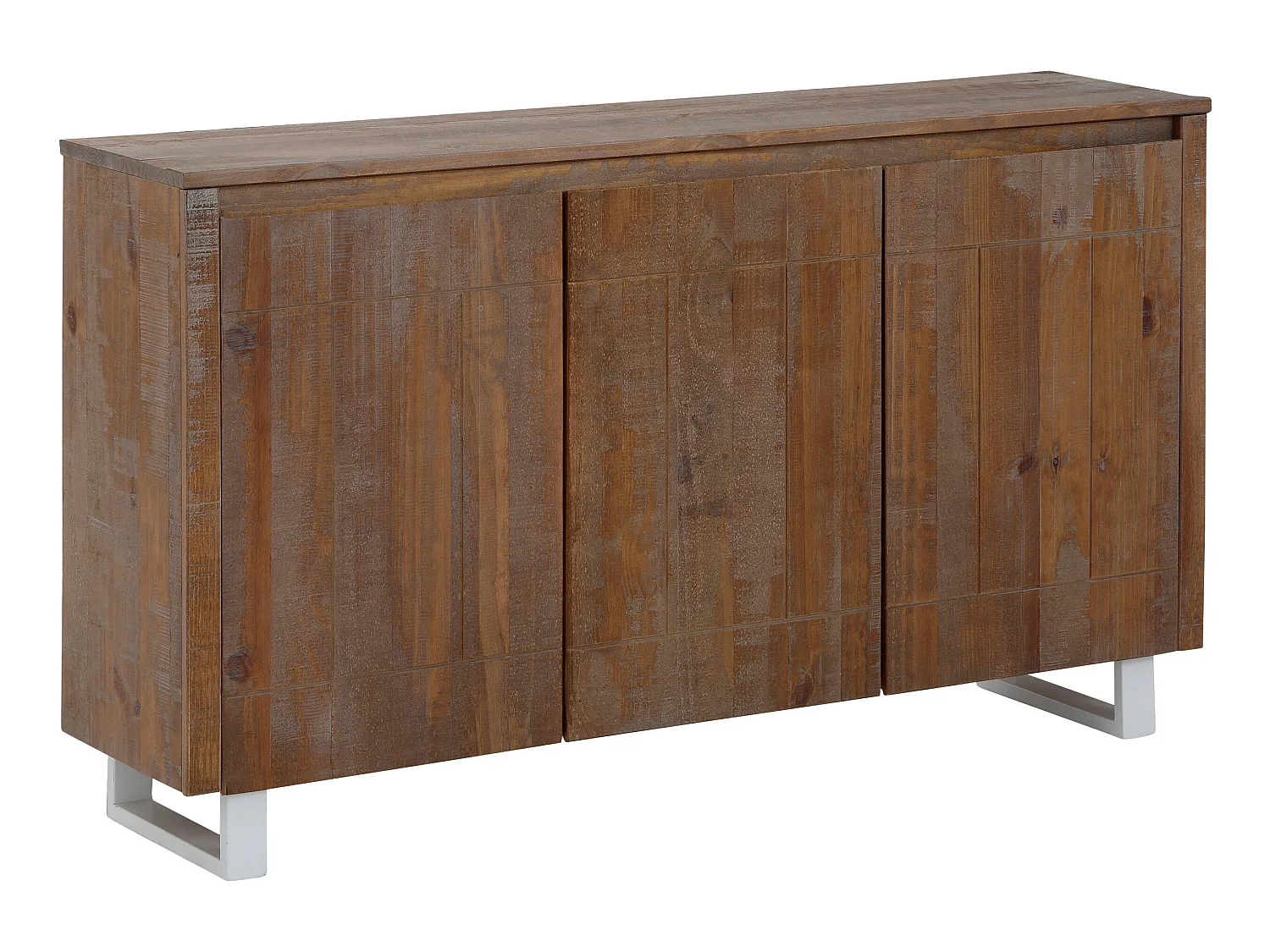 Sideboard mit 3 Türen in Kiefer, braun