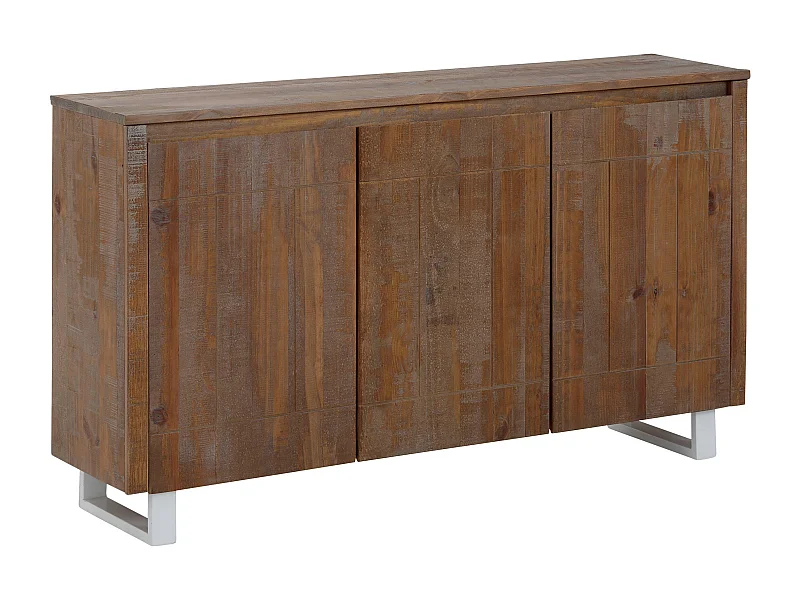 Lagos | Buffet 3 portes en pin marron