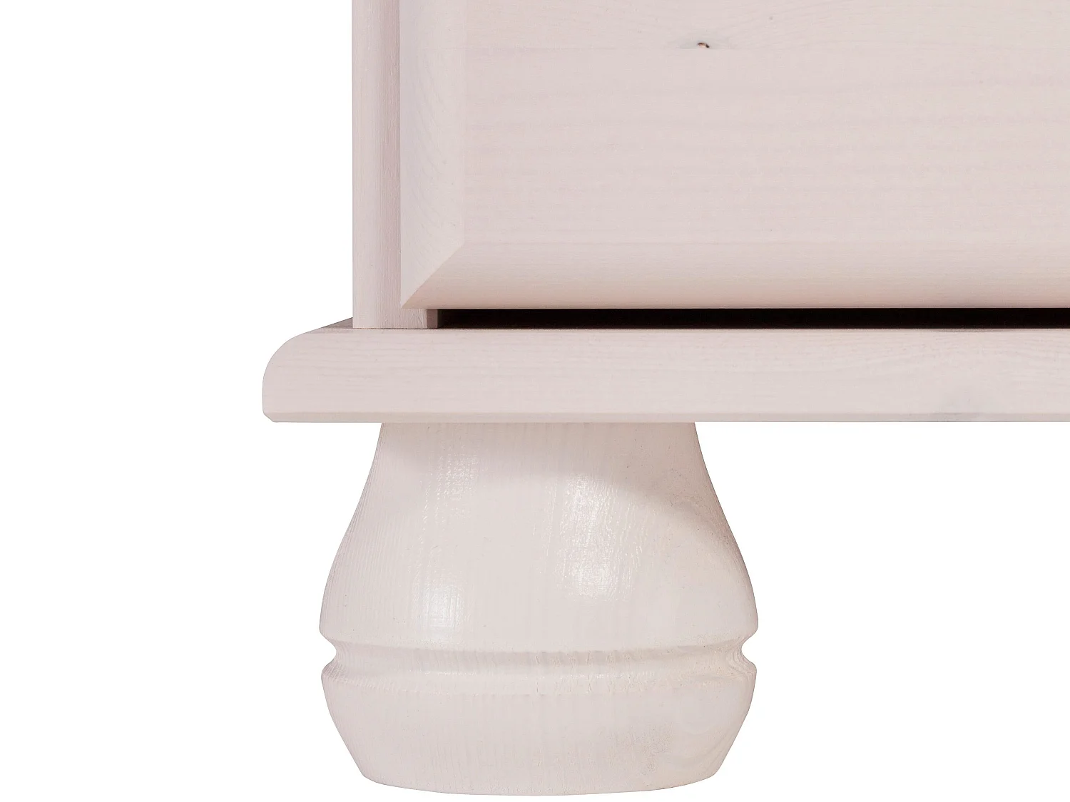 Credenza con 3 ante e 2 cassetti in pino bianco