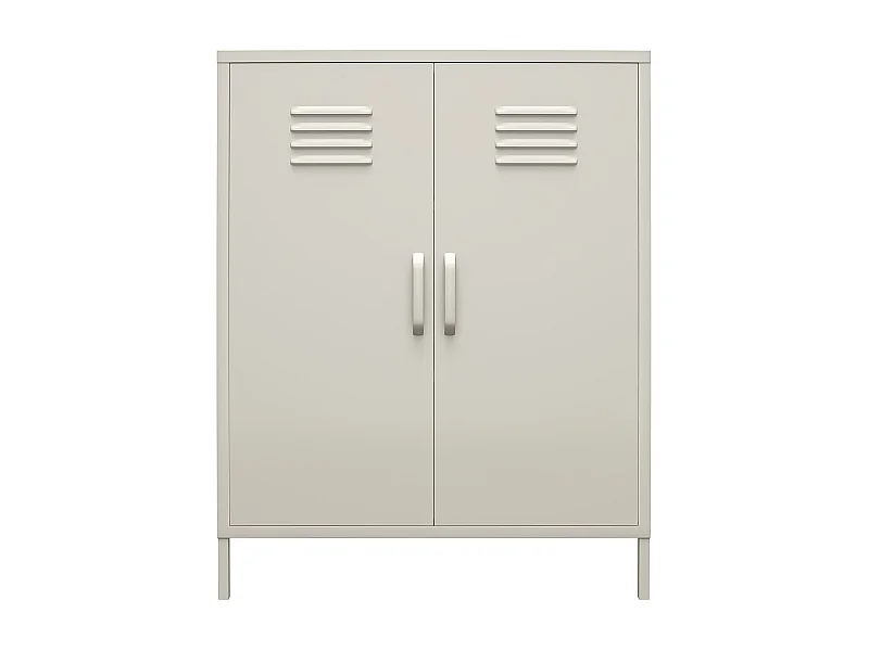 Mueble con 1 puerta en metal taupe