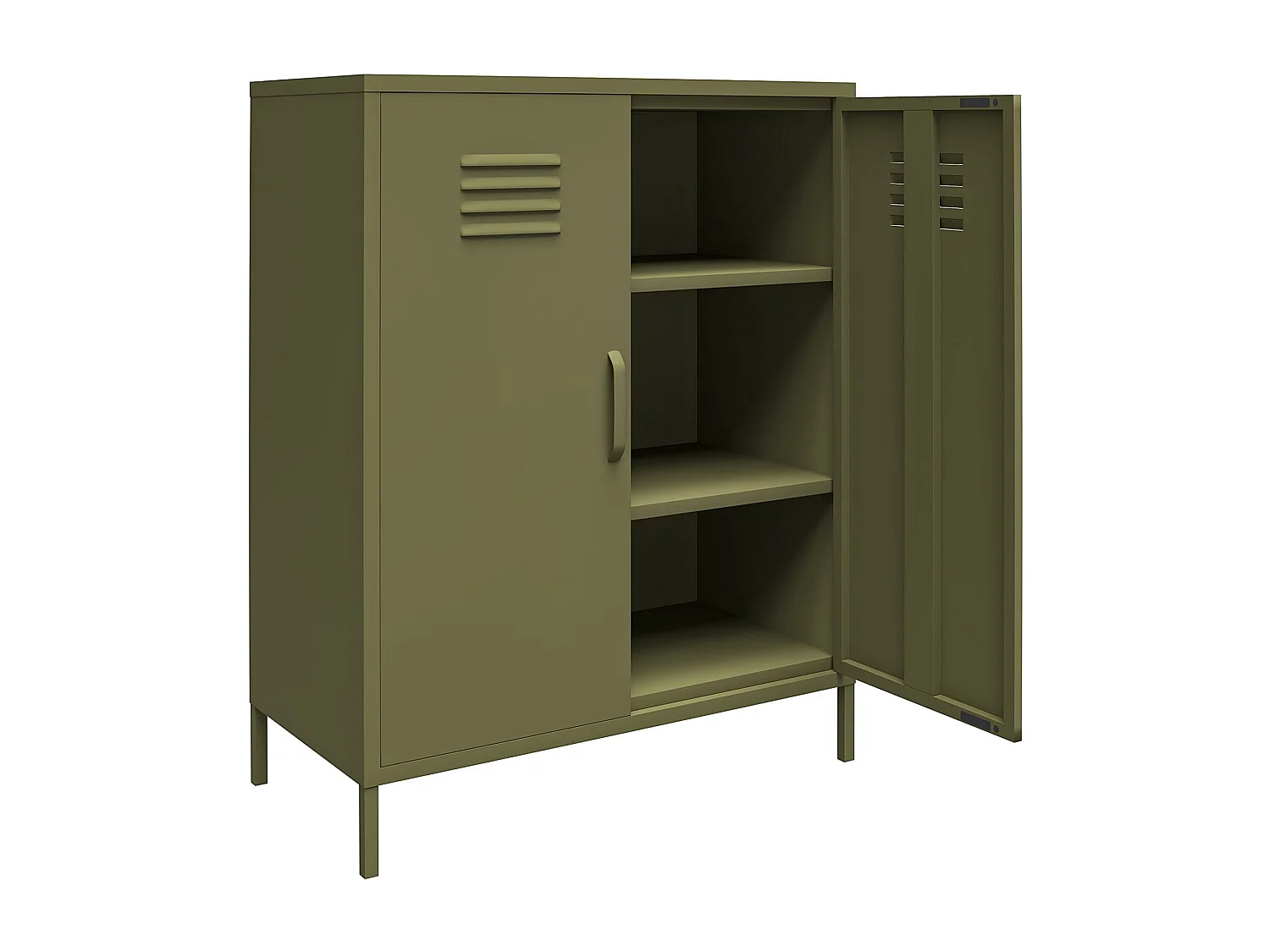 Bradford | Armoire avec 1 porte en vert olive