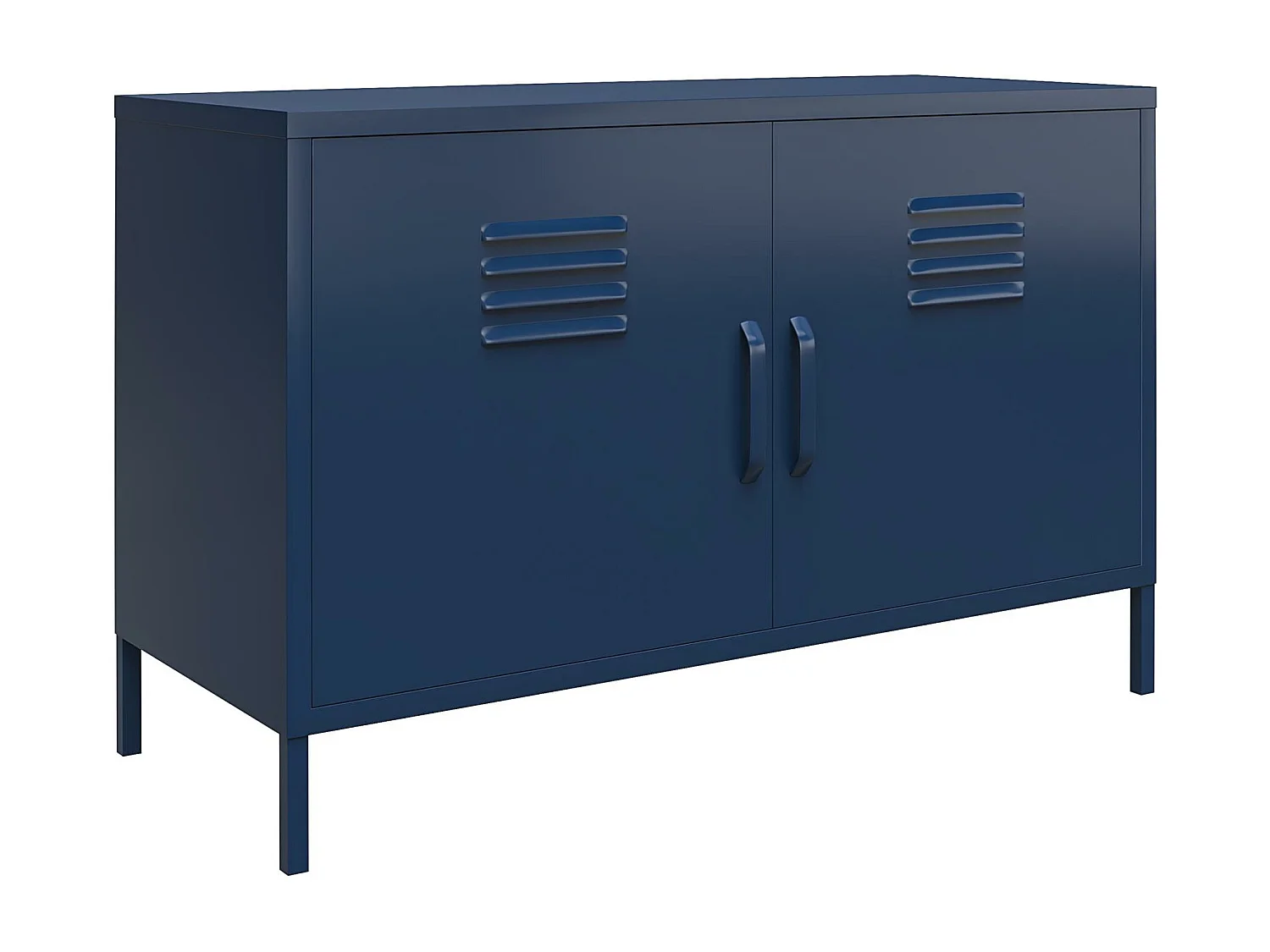 Bradford | Armário com 2 Portas em Metal Navy