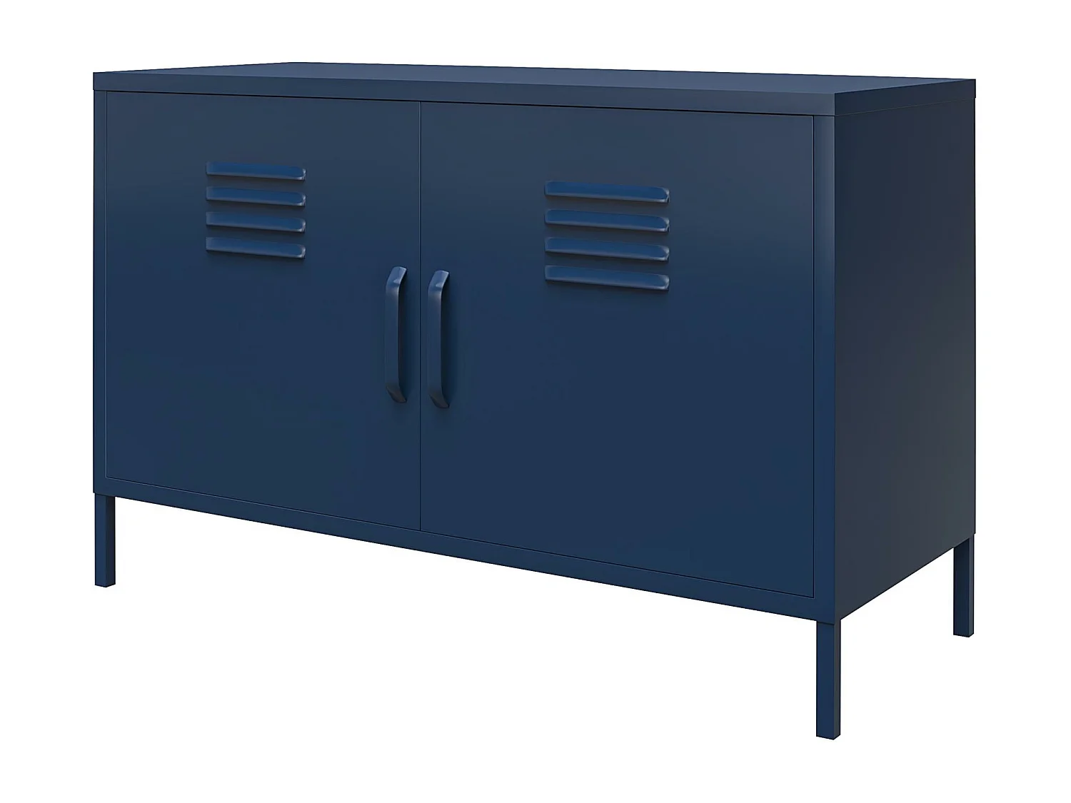 Bradford | Armário com 2 Portas em Metal Navy