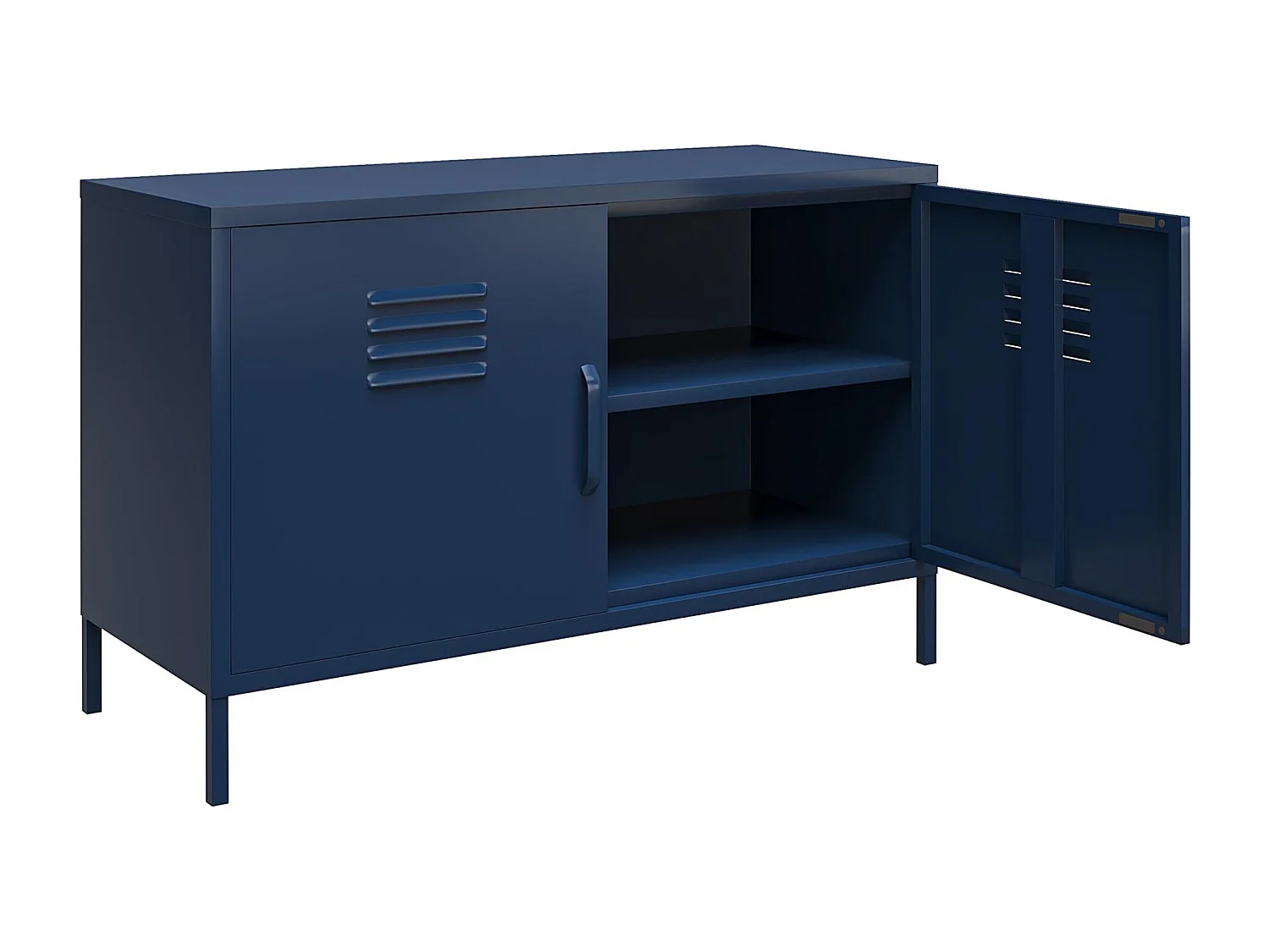 Bradford | Armário com 2 Portas em Metal Navy