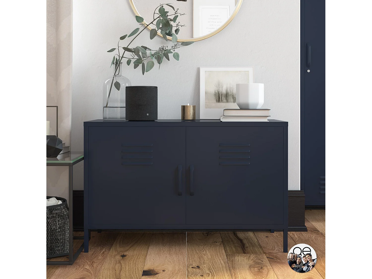 Bradford | Armoire 2 portes en métal marine