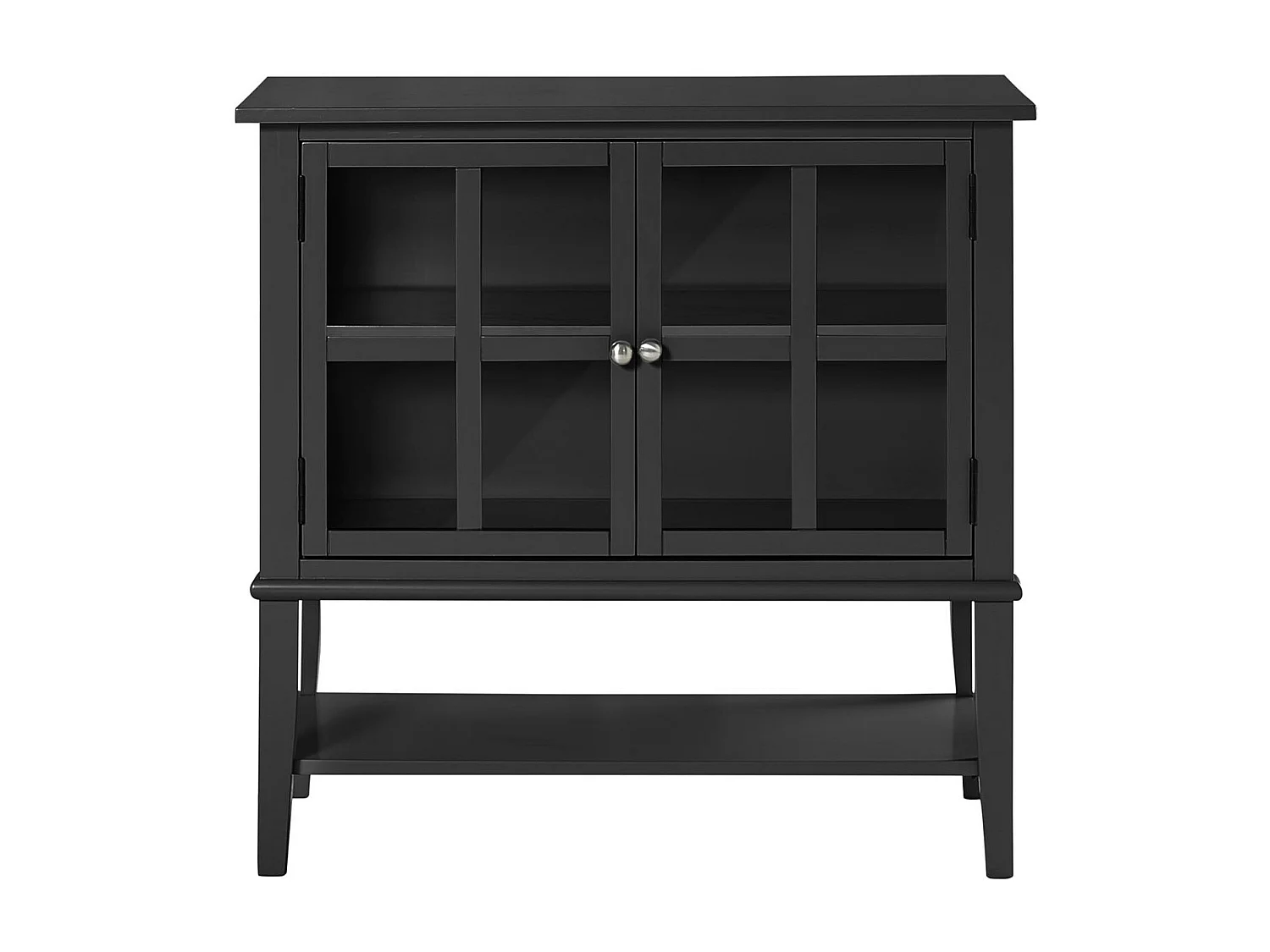 Mueble con 2 puertas en MDF negro