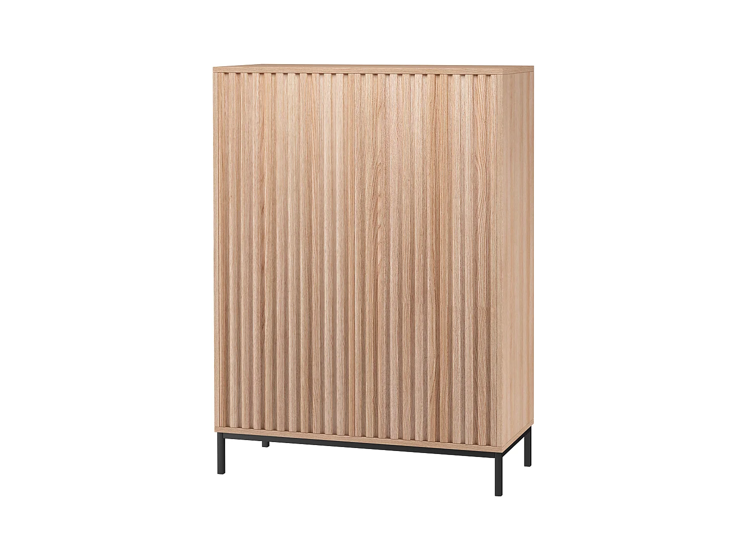Celine | Buffet haut 2 portes en panneaux de particules nature