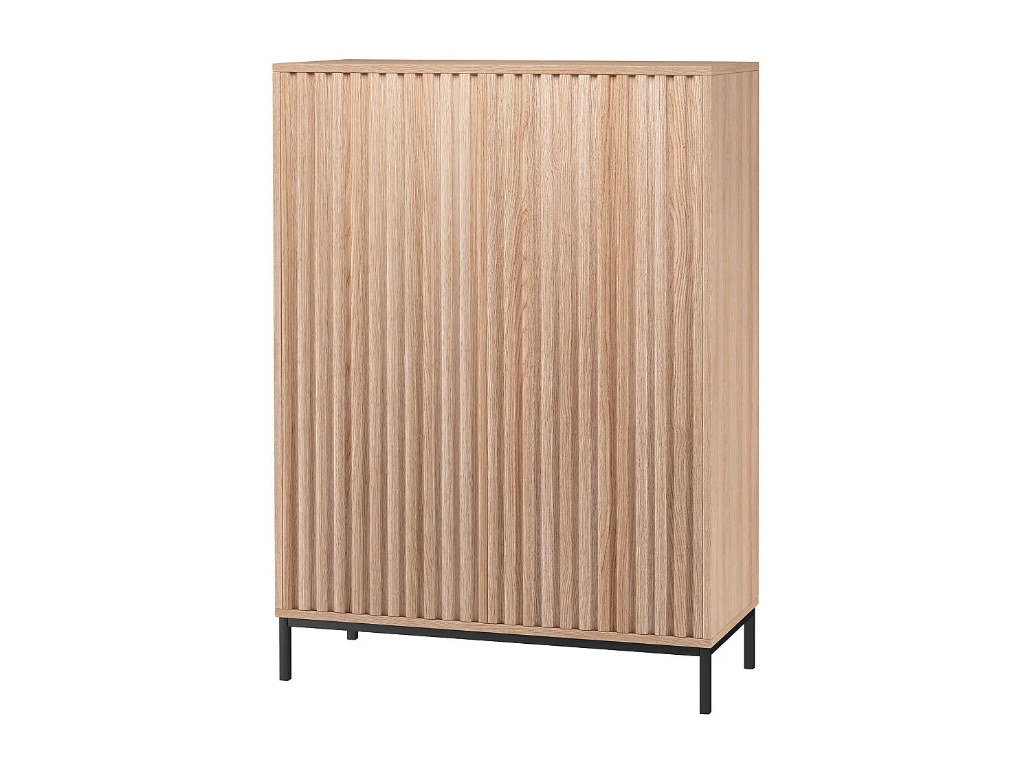 Celine | Buffet haut 2 portes en panneaux de particules nature