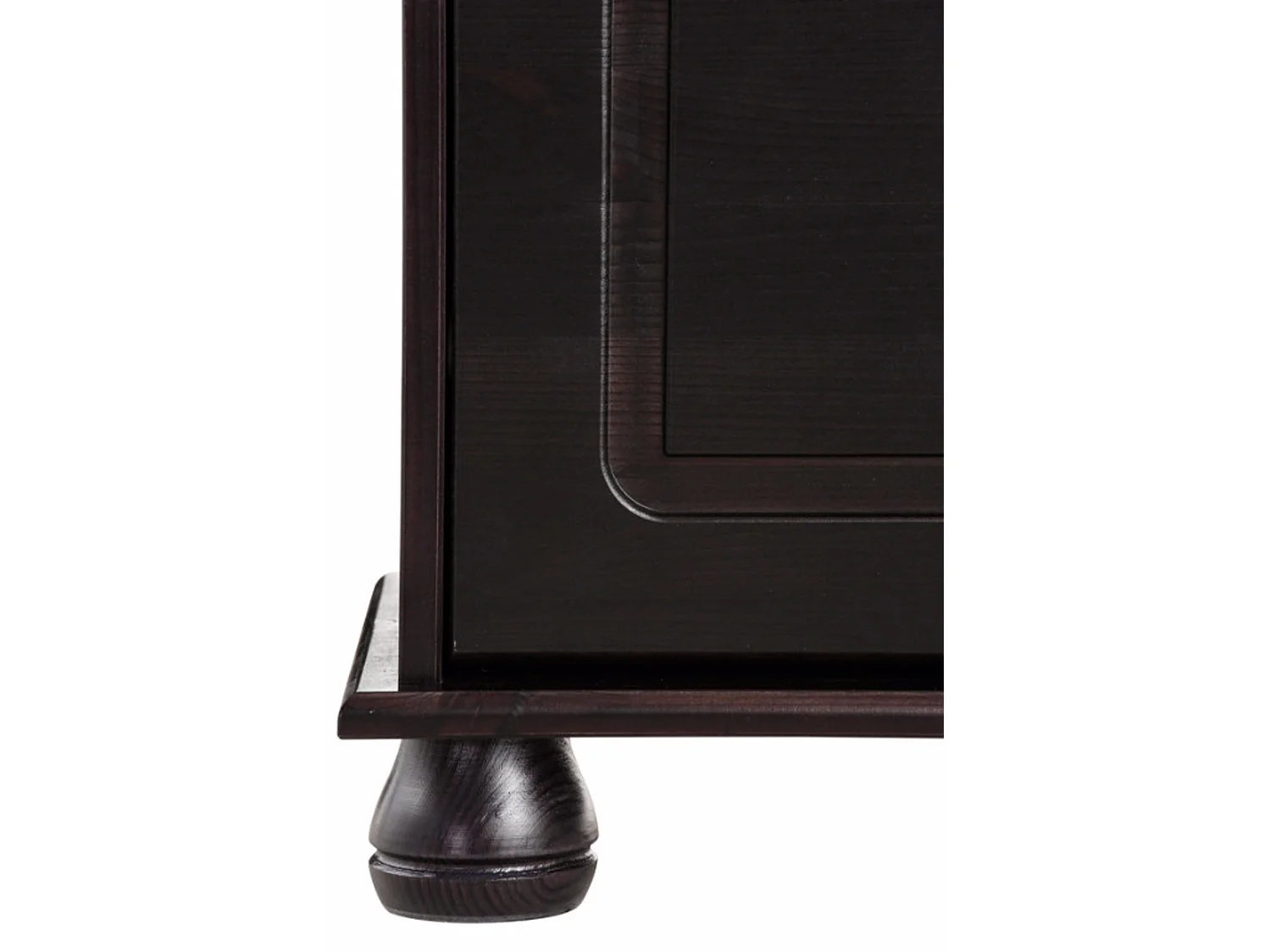 Finca | Meuble à chaussures avec 2 tiroirs et 2 abattants en pin brun