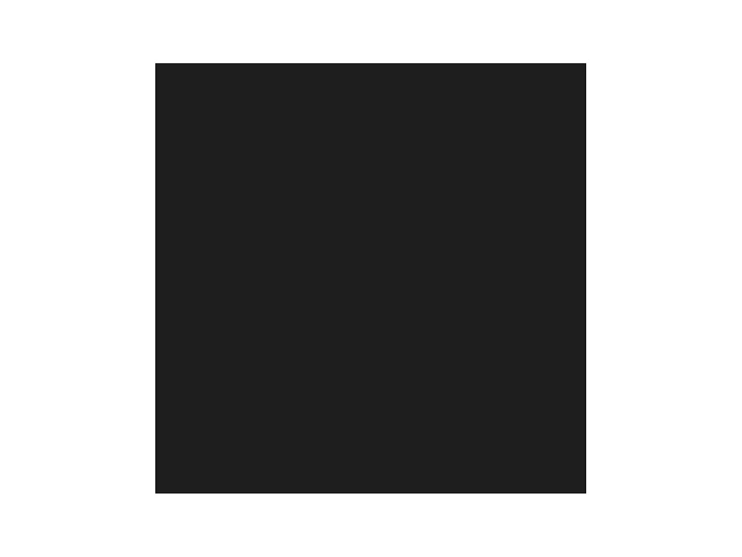 Kommode mit 4 Schubladen in MDF schwarz