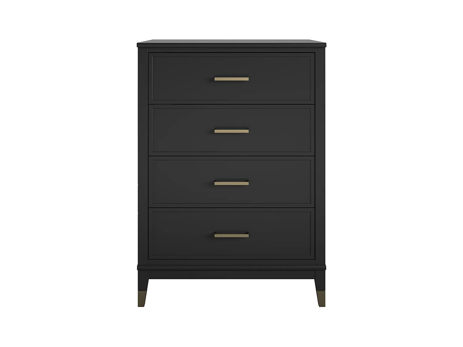 Westerleigh | Commode à 4 tiroirs en MDF noir