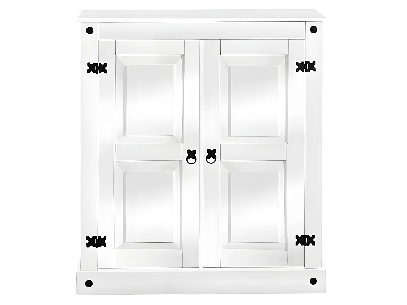 Armadio a 2 ante in pino bianco