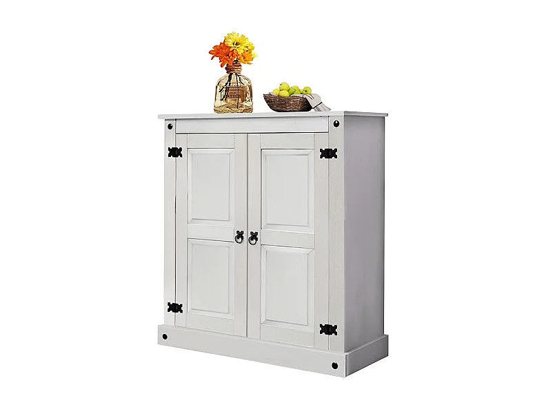 Mueble con 2 puertas en pino blanco