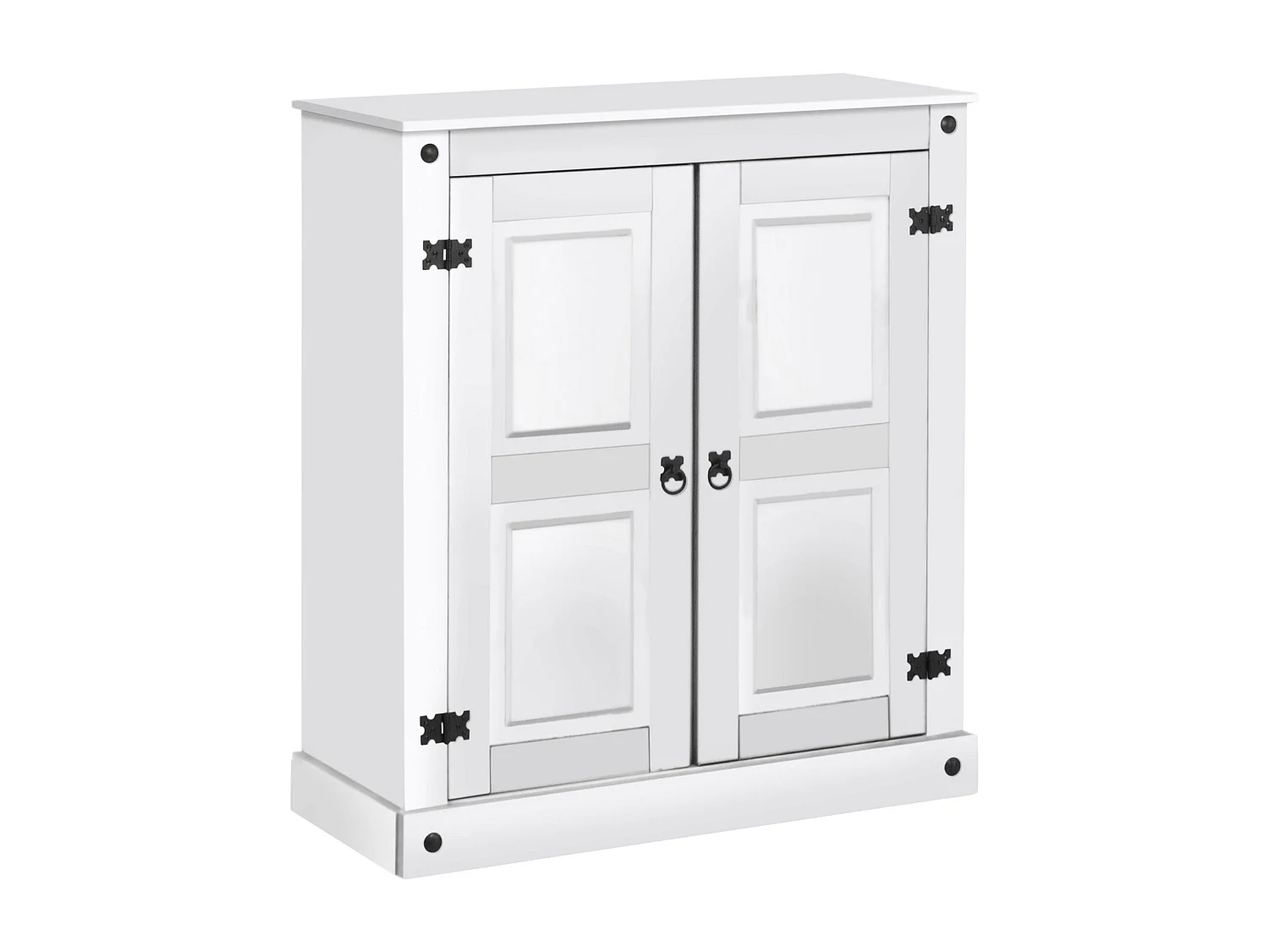 Mueble con 2 puertas en pino blanco