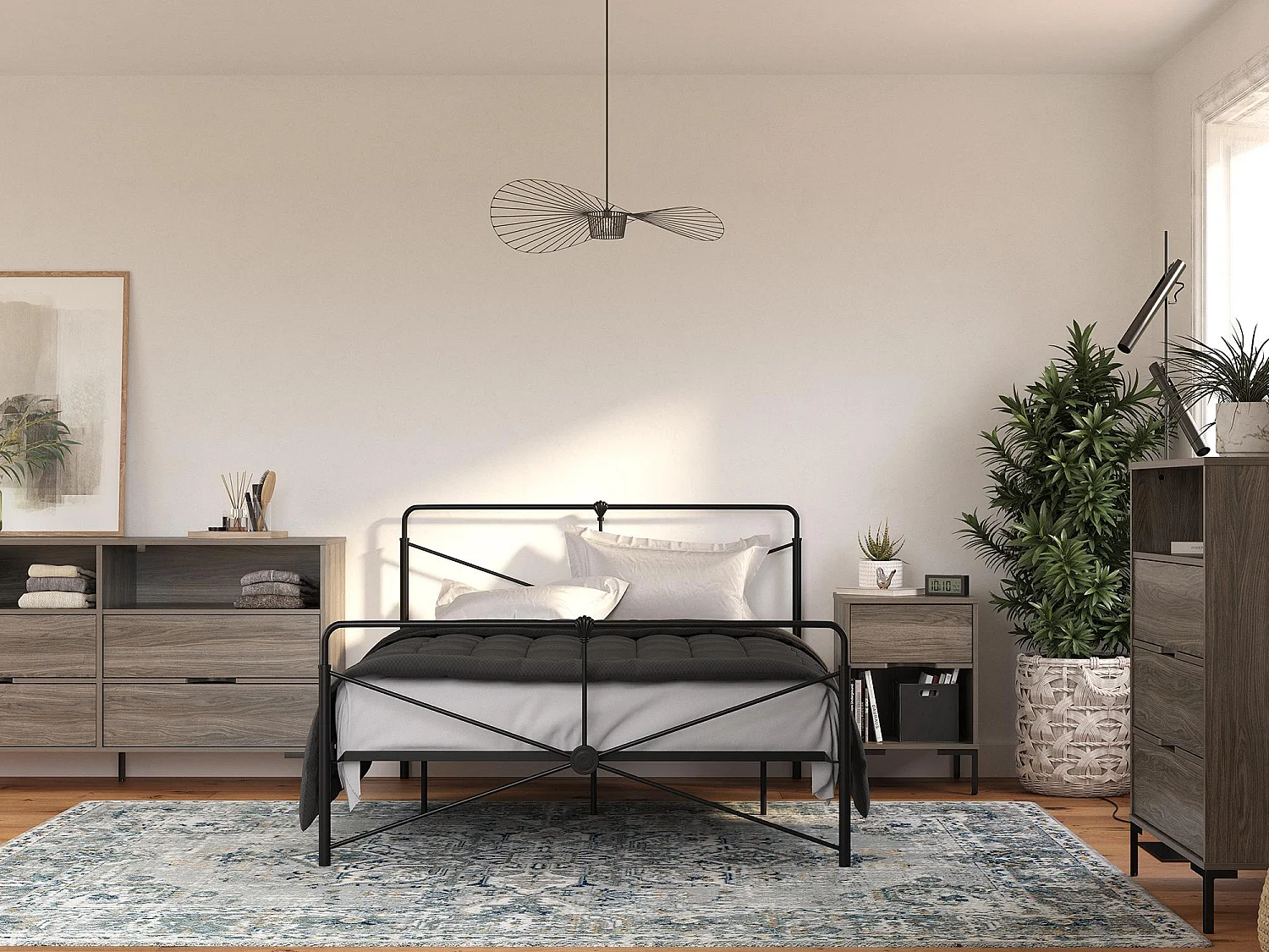 Rayburn | Cómoda em aglomerado de partículas laminadas em carvalho envelhecido