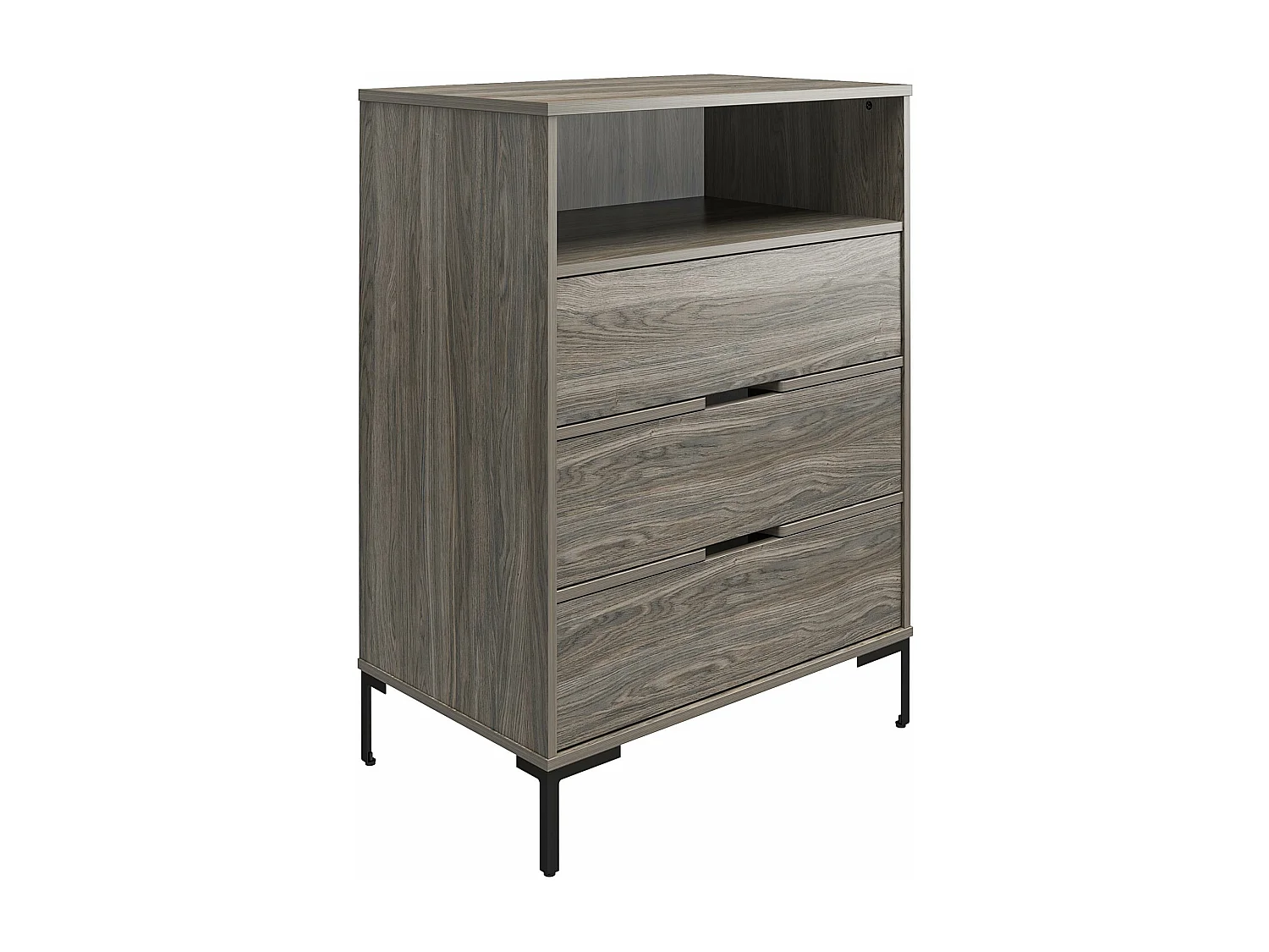 Rayburn | Cómoda em aglomerado de partículas laminadas em carvalho envelhecido