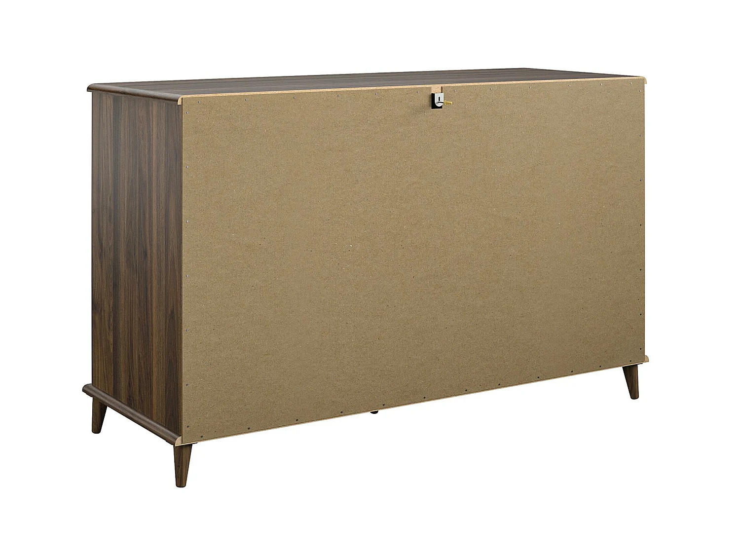 Móvel alto com 1 porta em metal amarelo