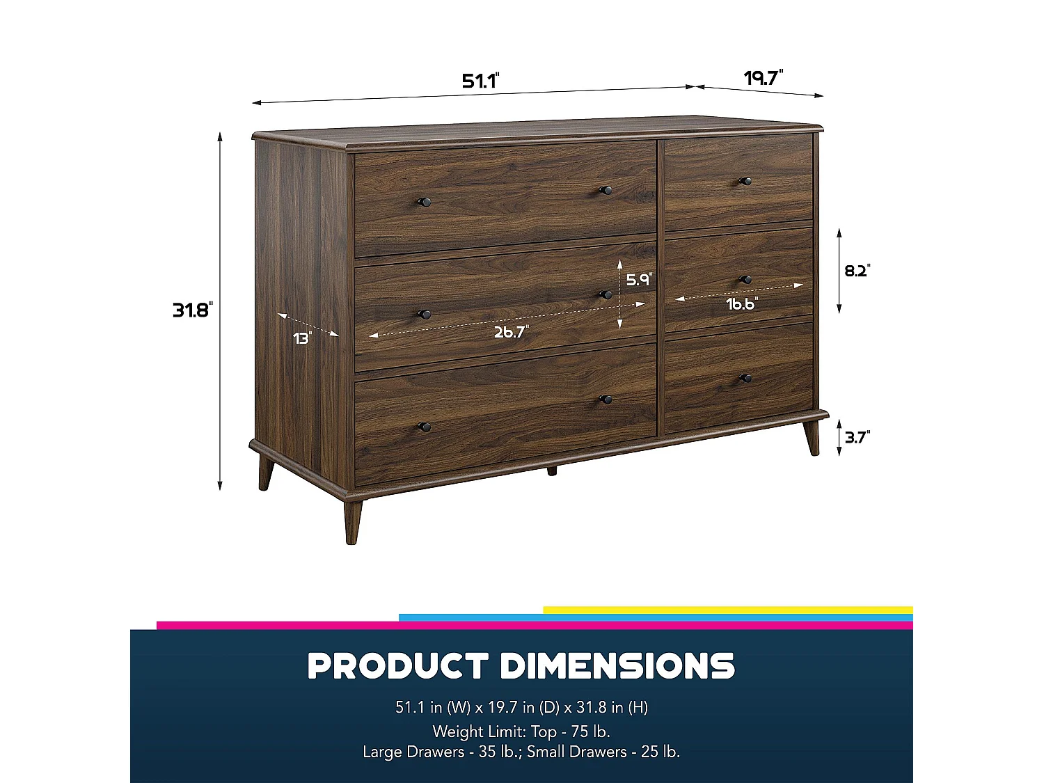 Móvel alto com 1 porta em metal amarelo