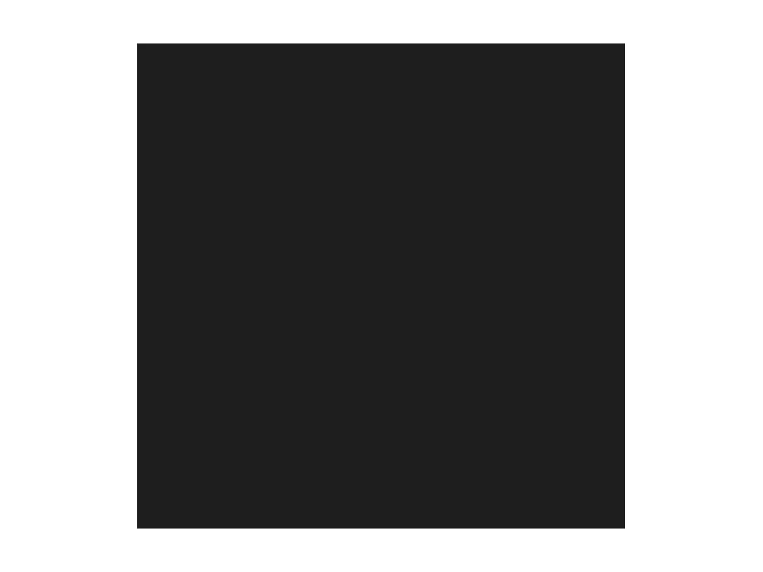 Kommode mit 6 Schubladen in MDF schwarz