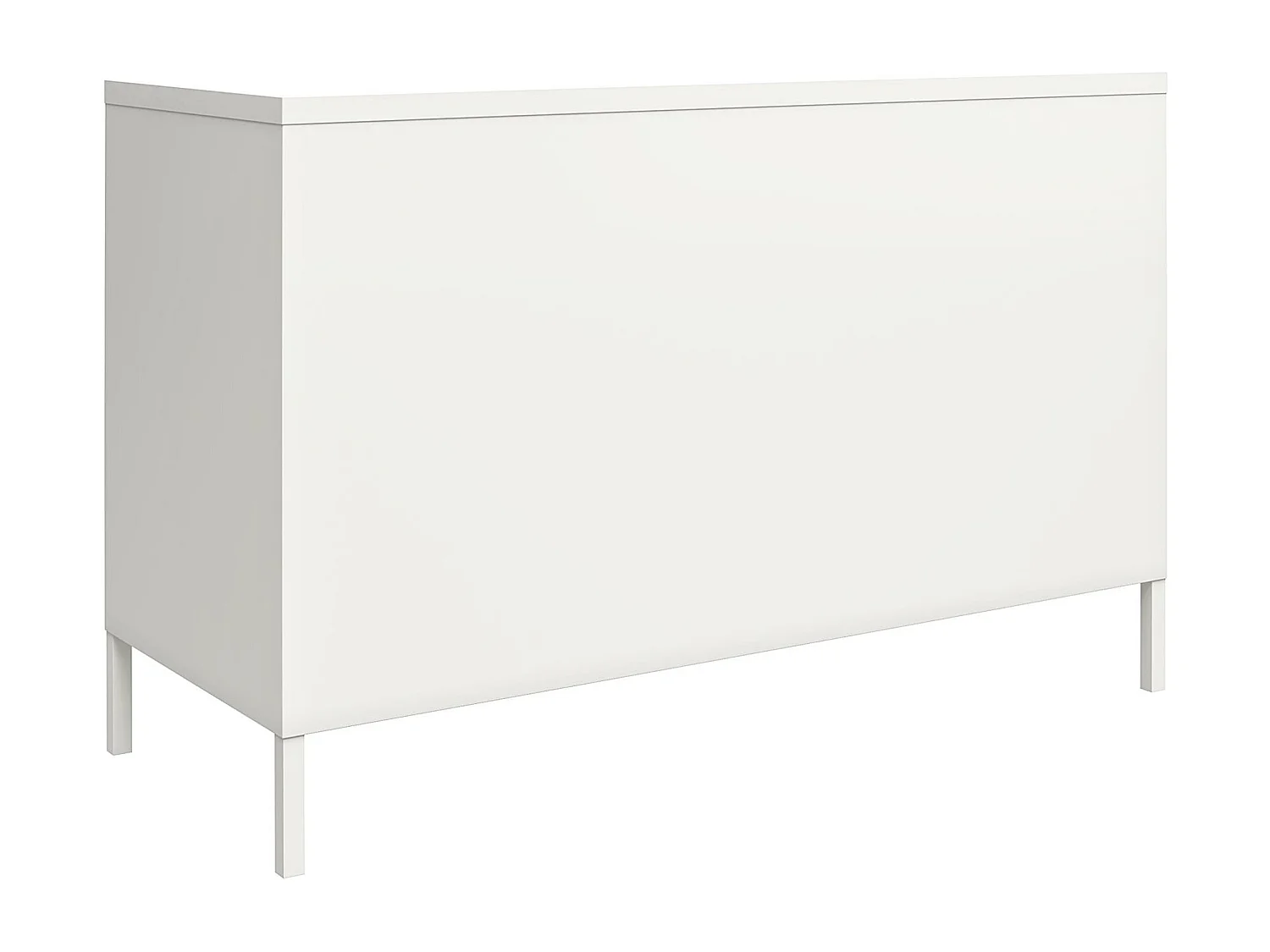 Schrank mit 2 Türen aus Metall weiß