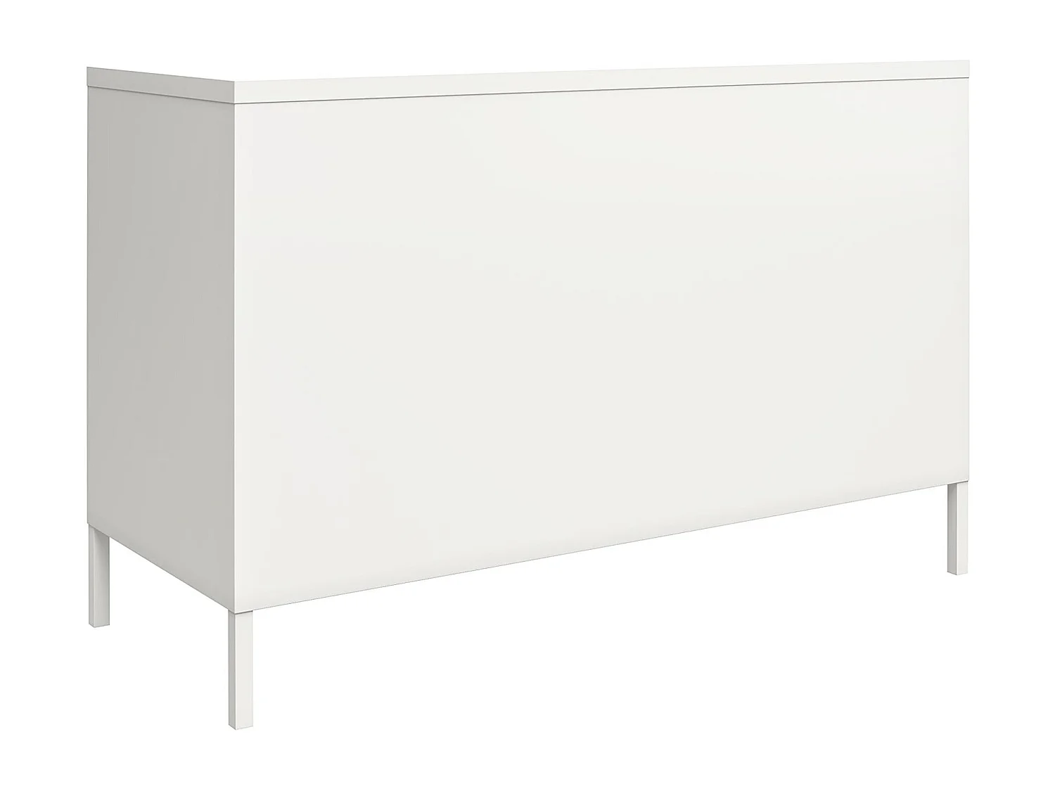 Schrank mit 2 Türen aus Metall weiß