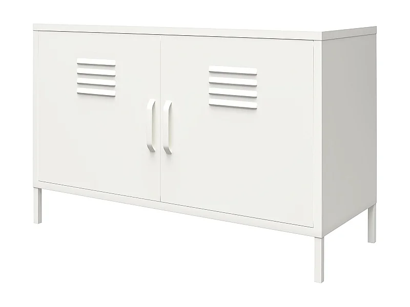 Mission District | Armoire à 2 portes en métal blanc